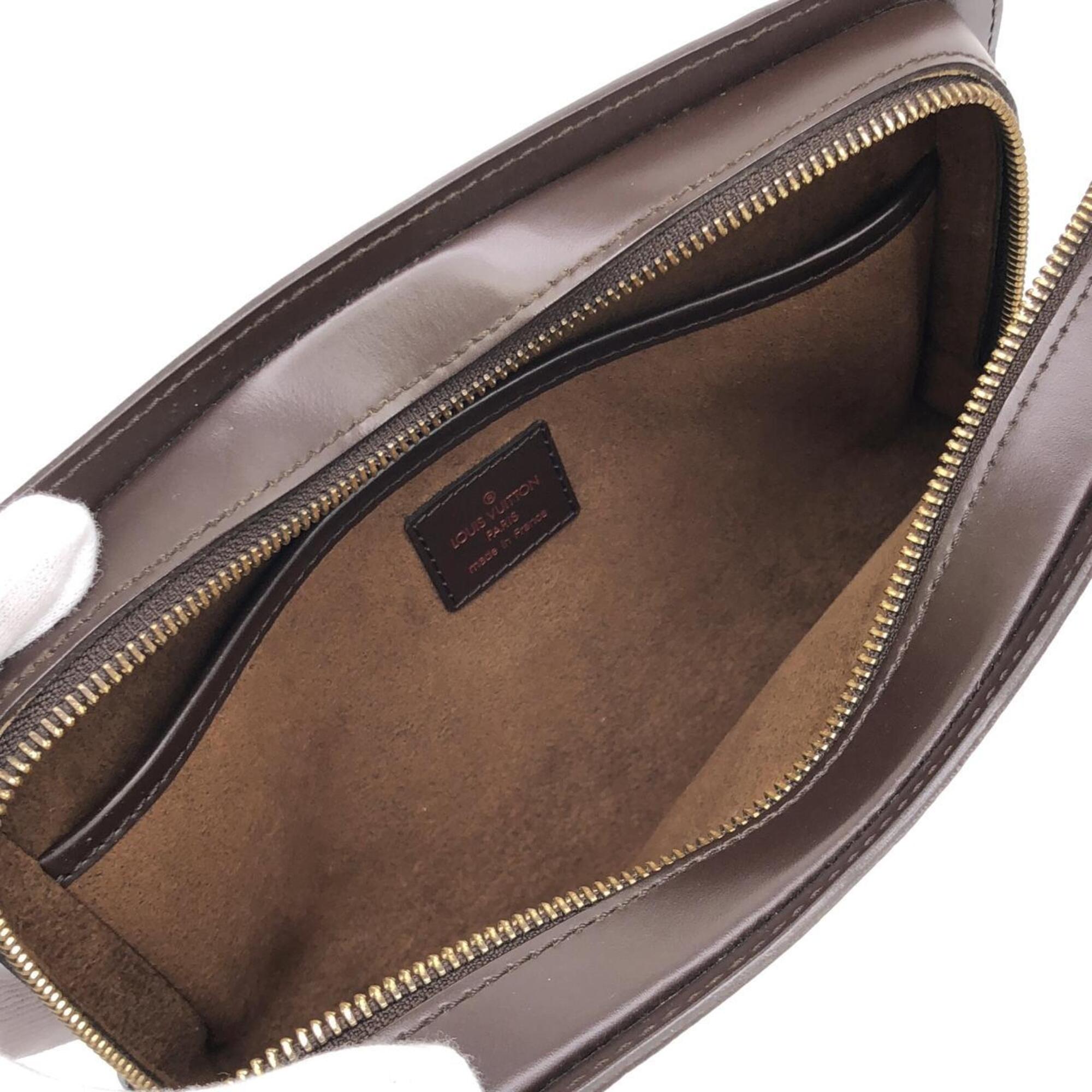 Louis Vuitton Ebene Coated Canvas Clutch Bag (Pre-Owned)