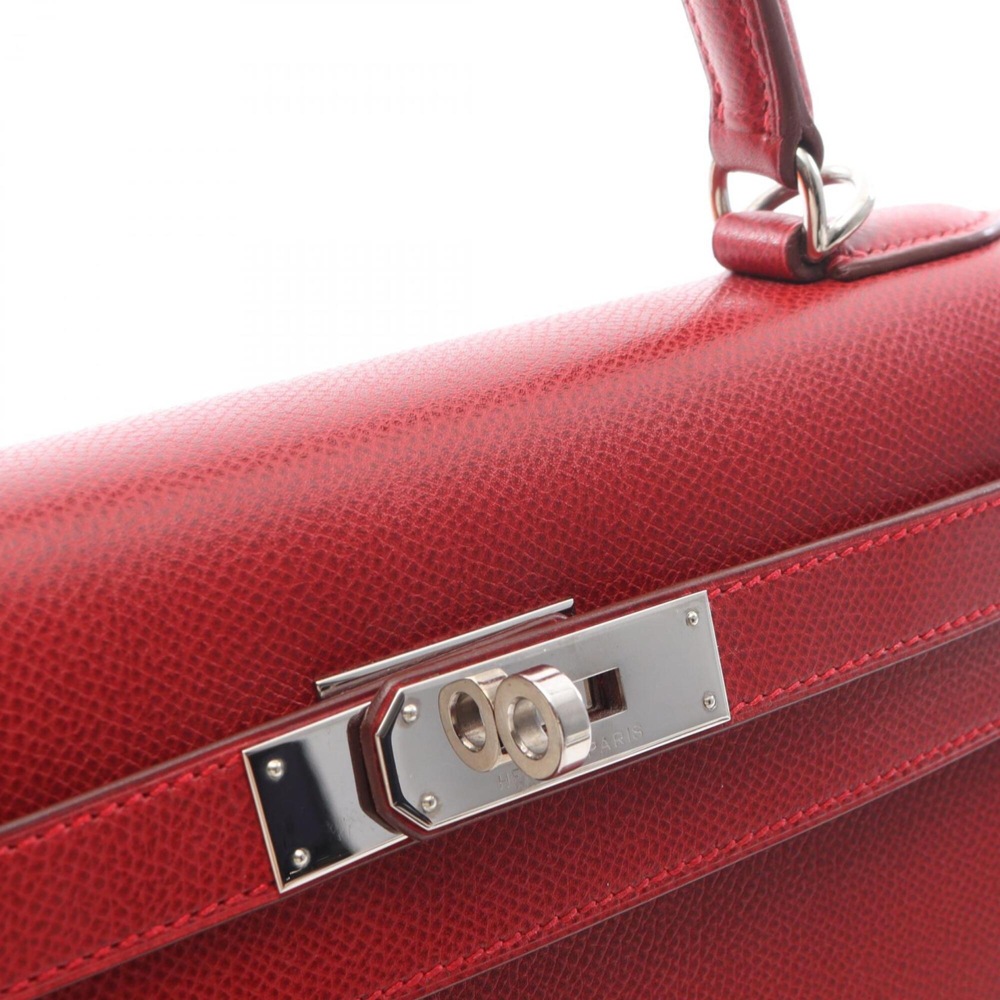 Hermes Red Color Epsom Leather Handbag (Pre-Owned)