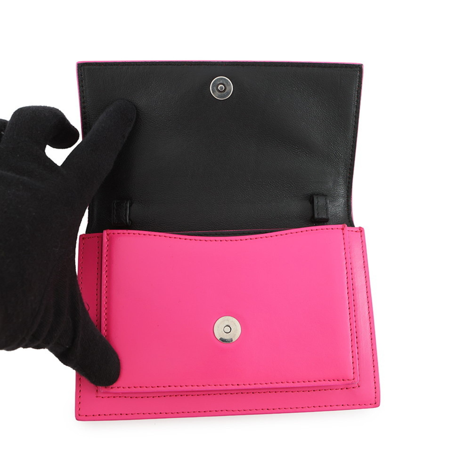 Balenciaga Pink Leather Handbag Pouch Shoulder Bag (Pre-Owned)
