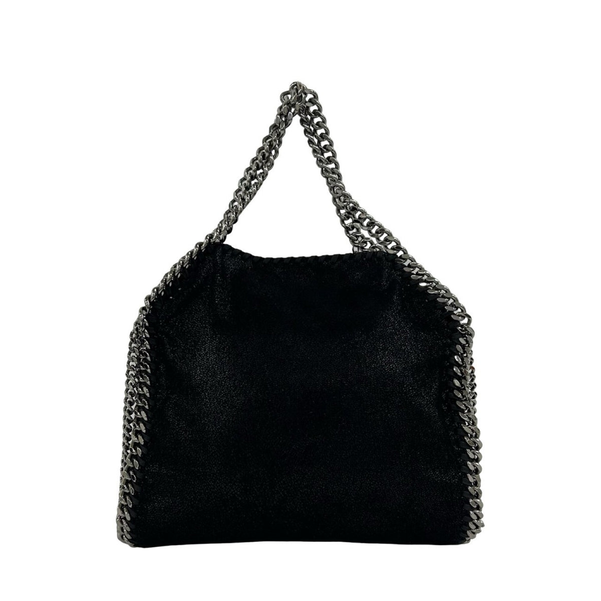 Stella Mccartney Black Leather Handbag Shoulder Bag (Pre-Owned)