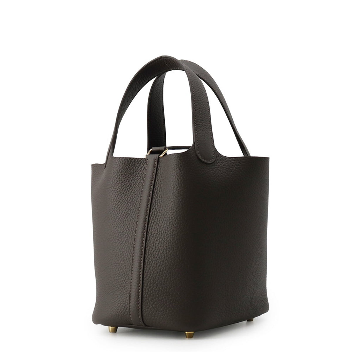 Hermes Picotin Gold Taurillon Clemence Leather Handbag