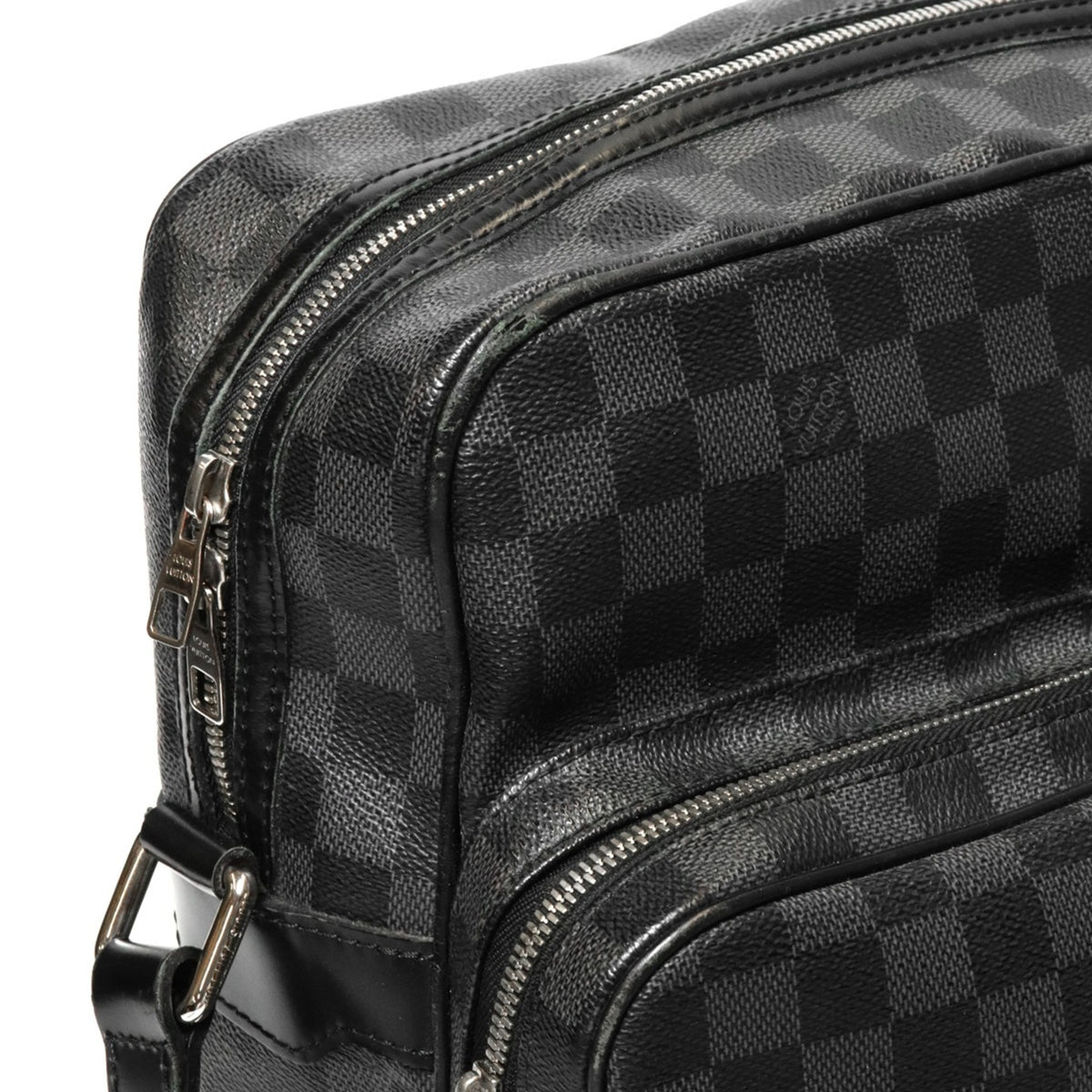 Louis Vuitton Black Damier Graphite Shoulder Bag (Pre-Owned)