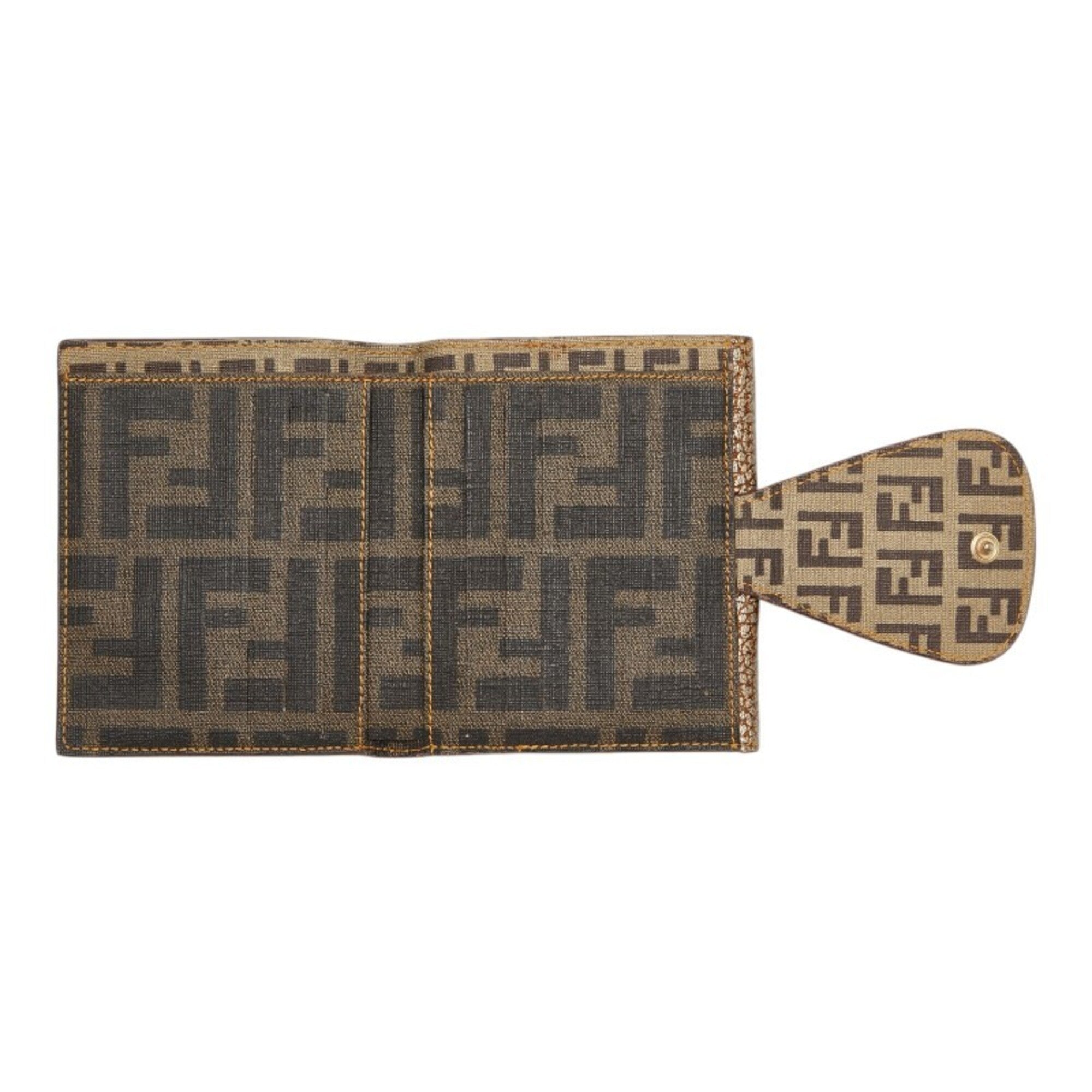 Fendi Gold Leather Wallet (Bi-Fold) (Pre-Owned)