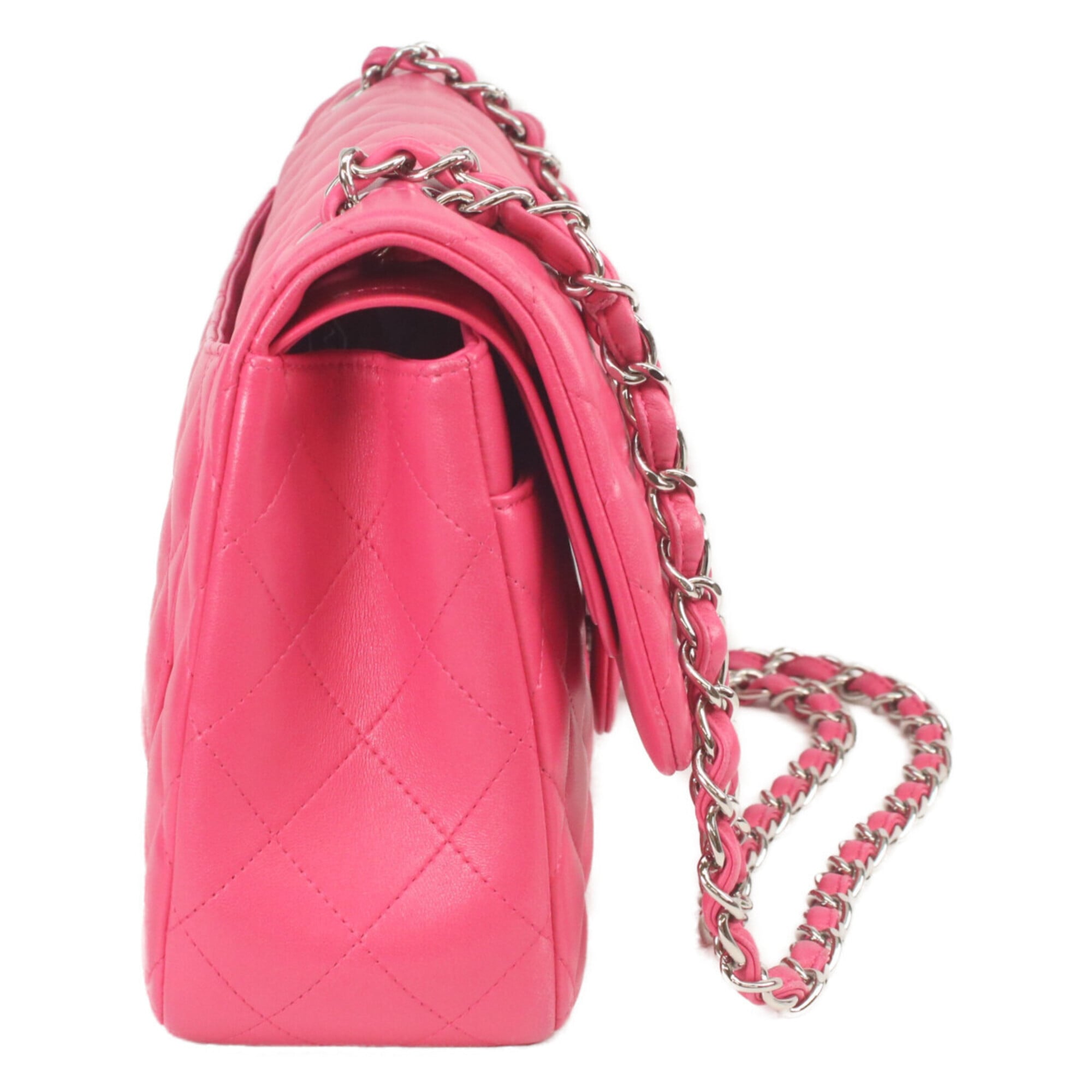 Chanel Pink Leather Shoulder Bag (Pre-Owned)