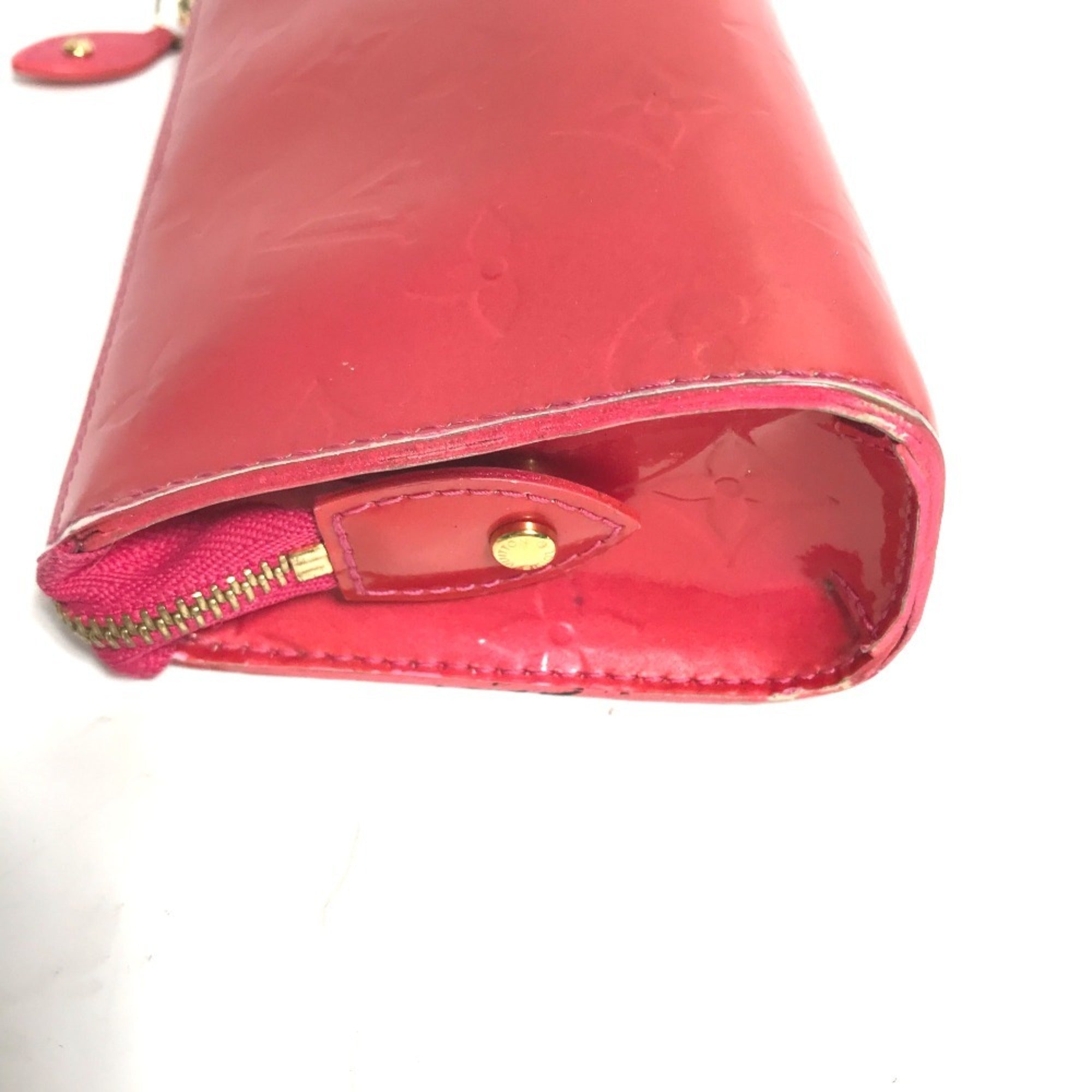 Louis Vuitton Pink Rose Pop Patent Leather Pouch Wash Bag (Pre-Owned)