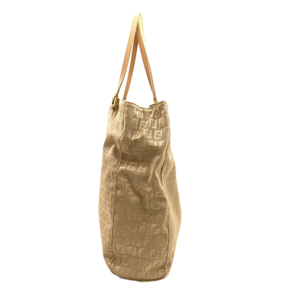 Fendi Brown Canvas Handbag (Pre-Owned)