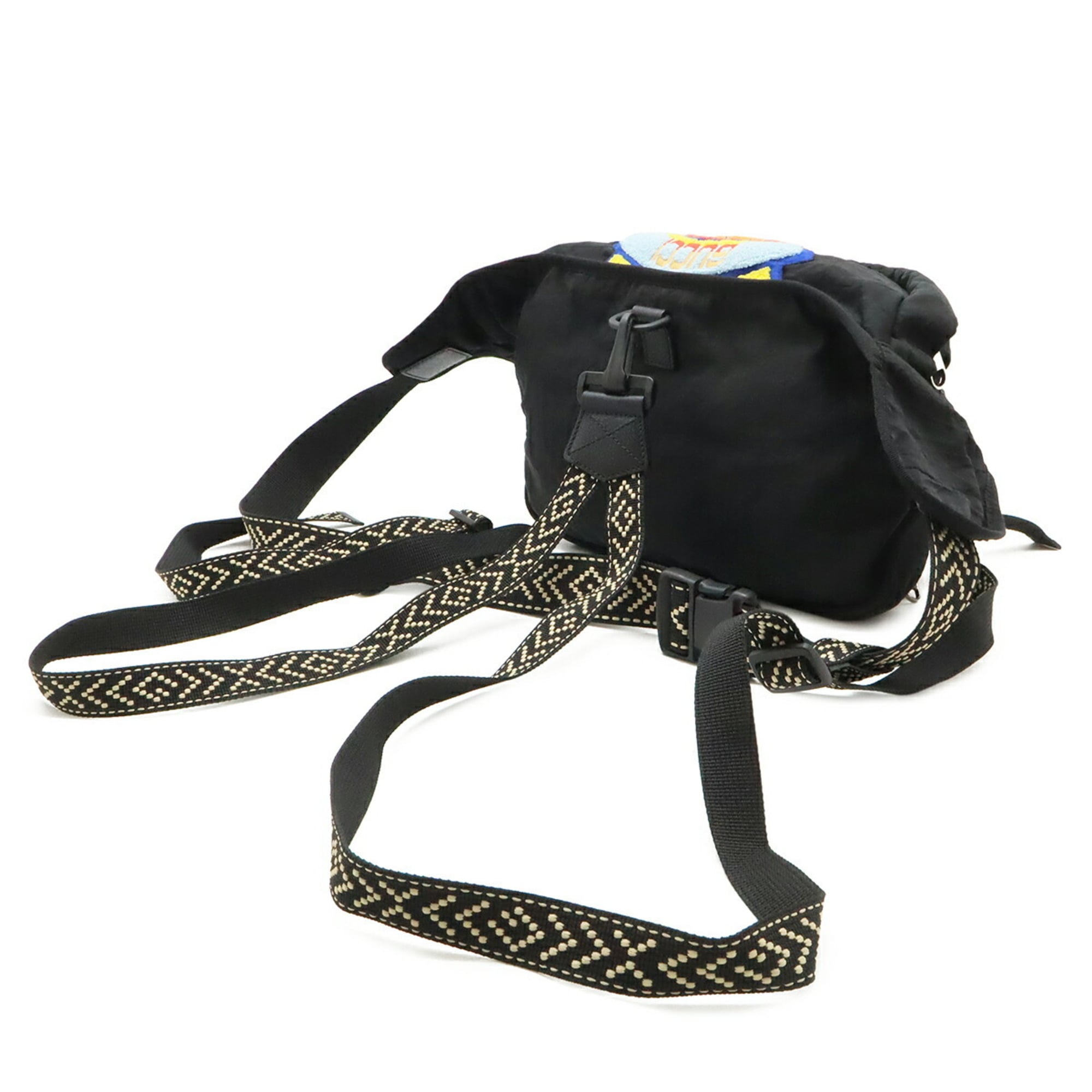 Gucci Black Nylon Backpack Sling Bag (Pre-Owned)