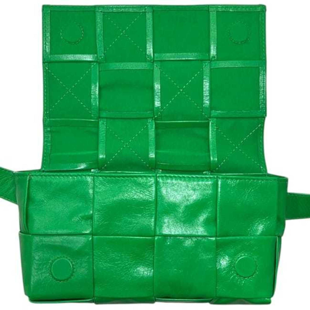 Bottega Veneta Green Leather Shoulder Bag (Pre-Owned)