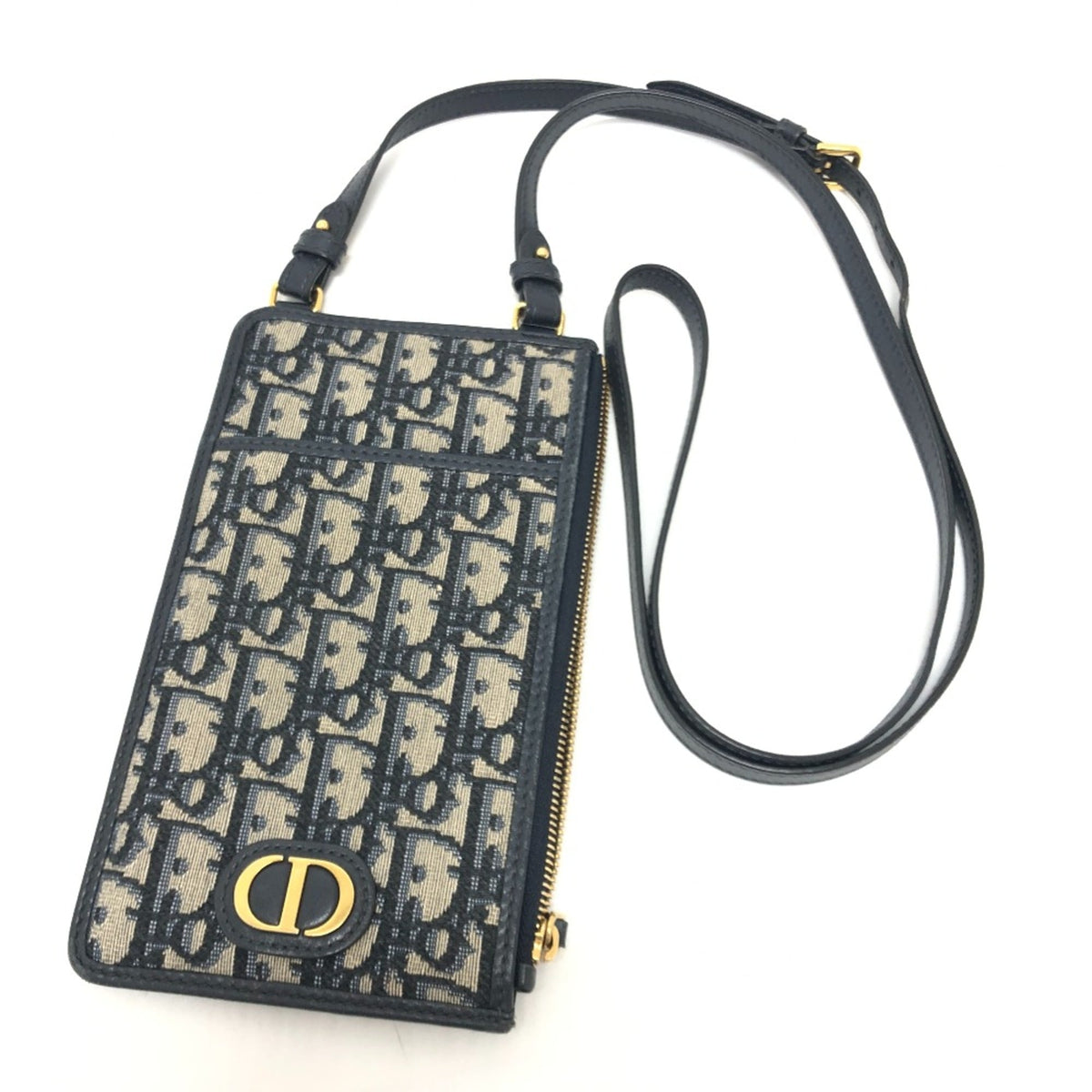 Christian Dior Navy Cloth Shoulder Bag (Pre-Owned)