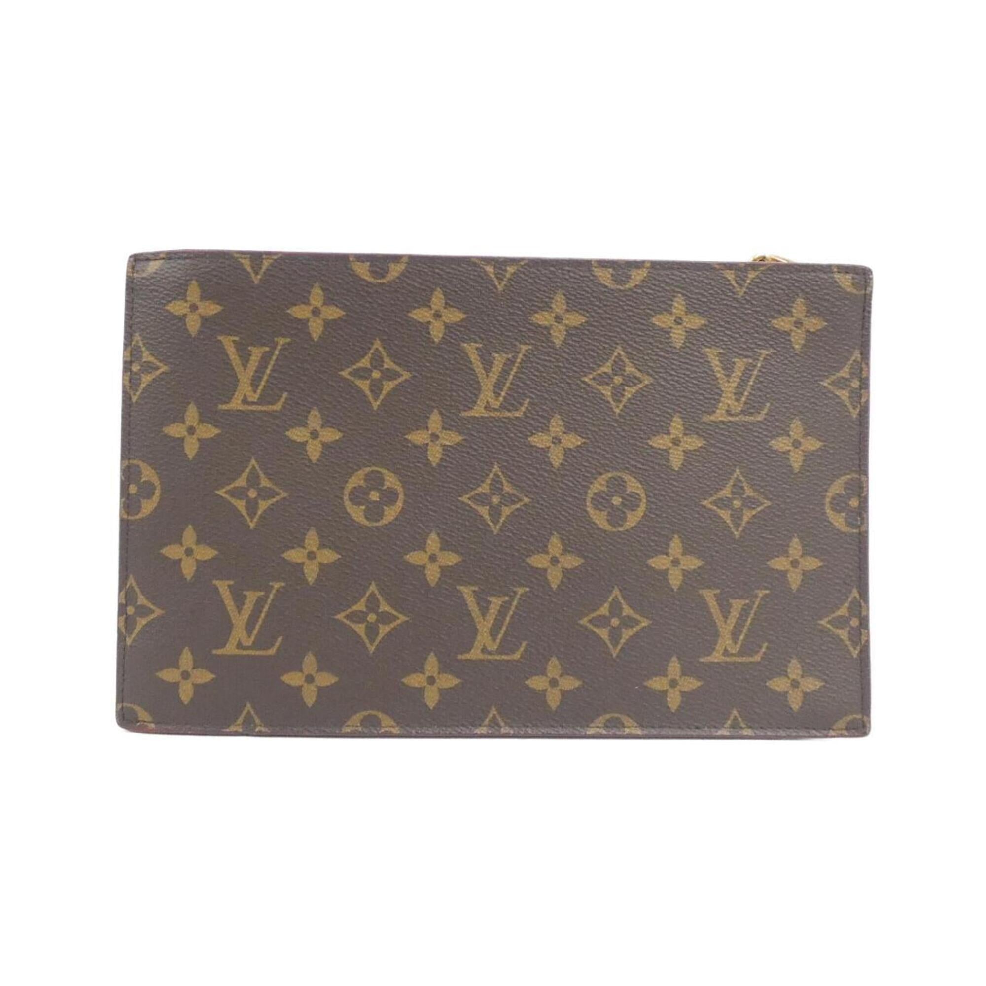 Louis Vuitton Monogram Marron Coated Canvas Handbag (Pre-Owned)