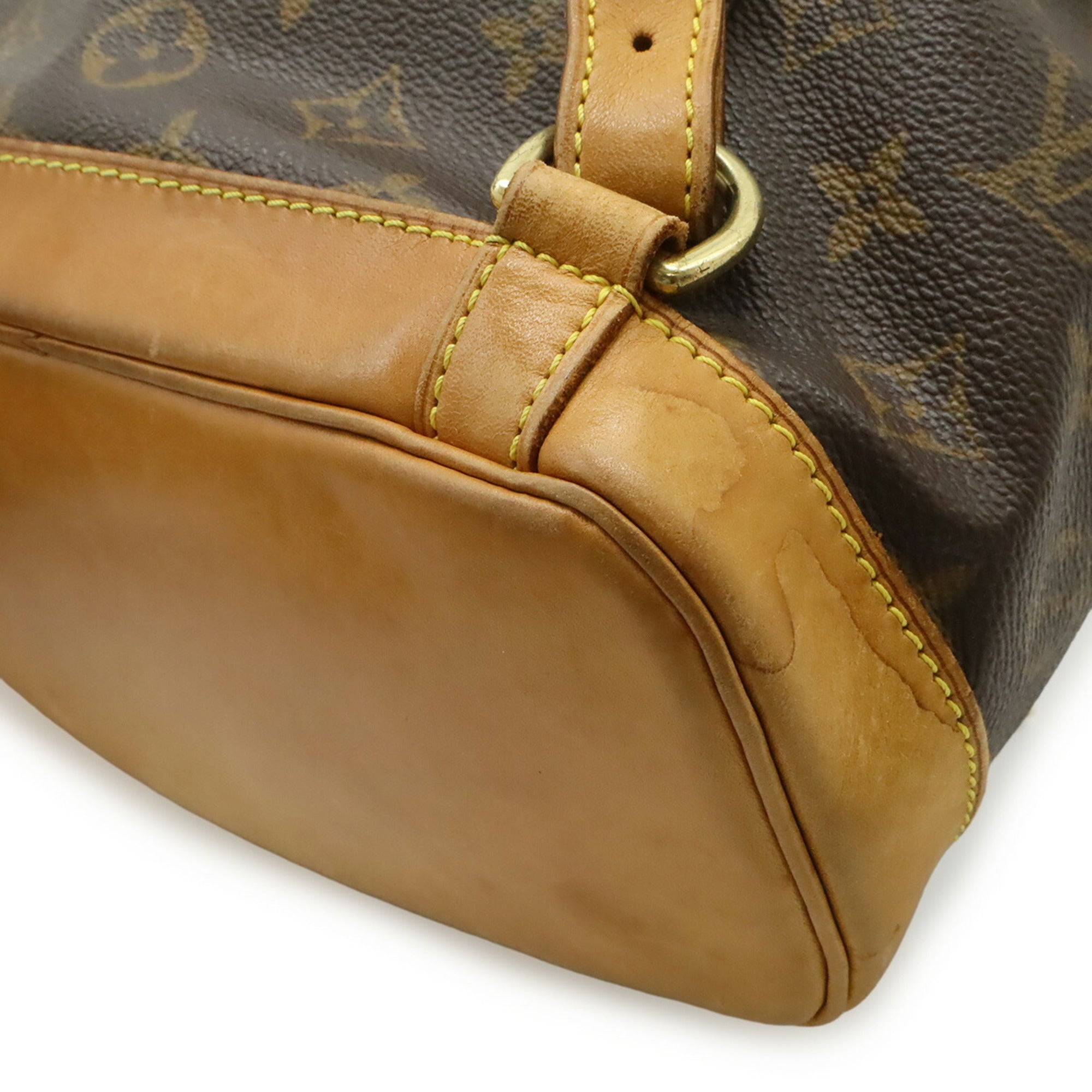 Louis Vuitton Brown Monogram Canvas Backpack Shoulder Bag (Pre-Owned)
