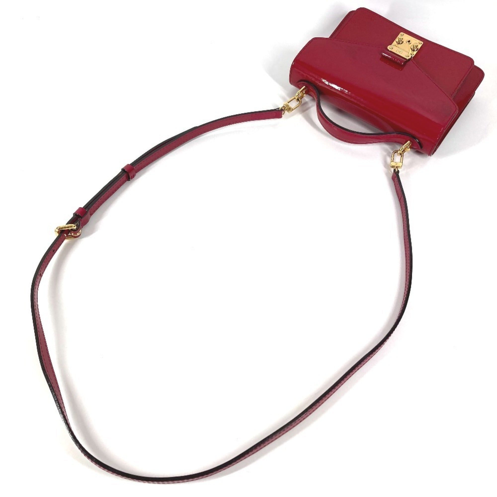 Louis Vuitton Indian Rose Purple Monogram Vernis Handbag Shoulder Bag (Pre-Owned)
