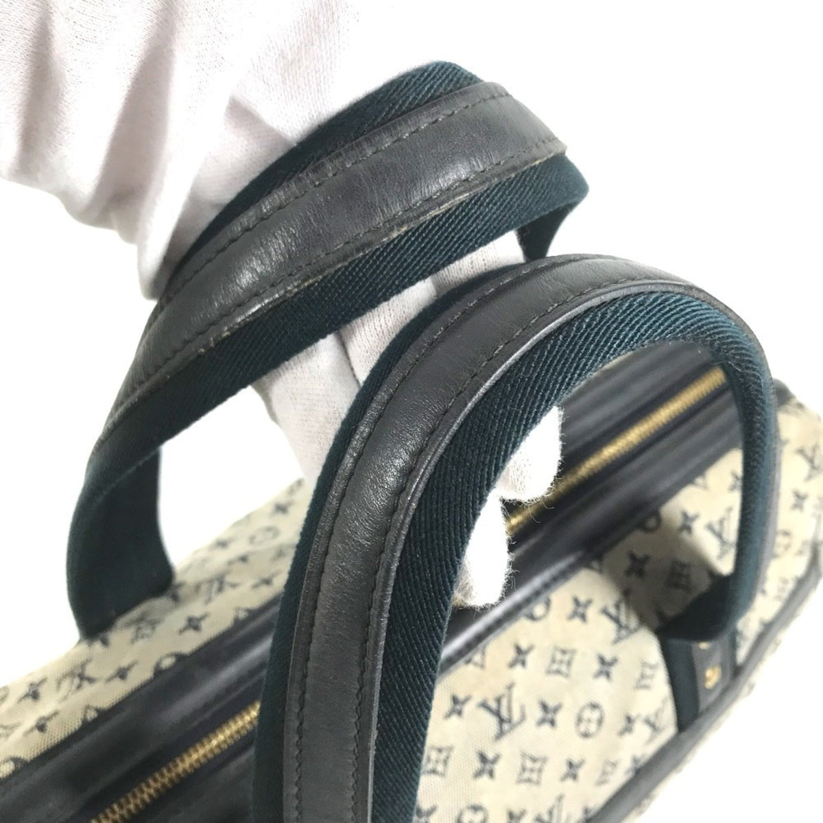 Louis Vuitton Navy Monogram Mini Boston Bag Handbag Shoulder Bag (Pre-Owned)