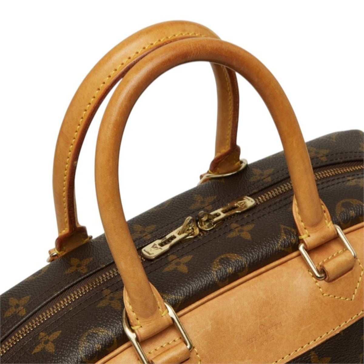 Louis Vuitton Brown Pvc Leather Handbag (Pre-Owned)