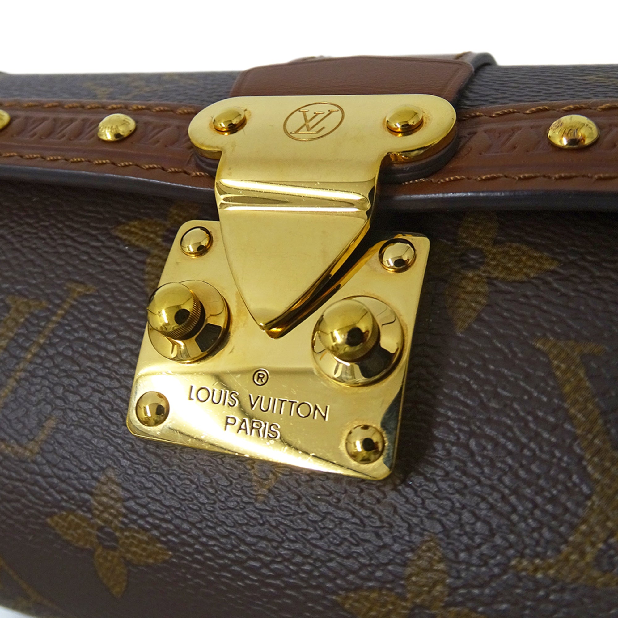 Louis Vuitton Brown Monogram Canvas Handbag Shoulder Bag (Pre-Owned)