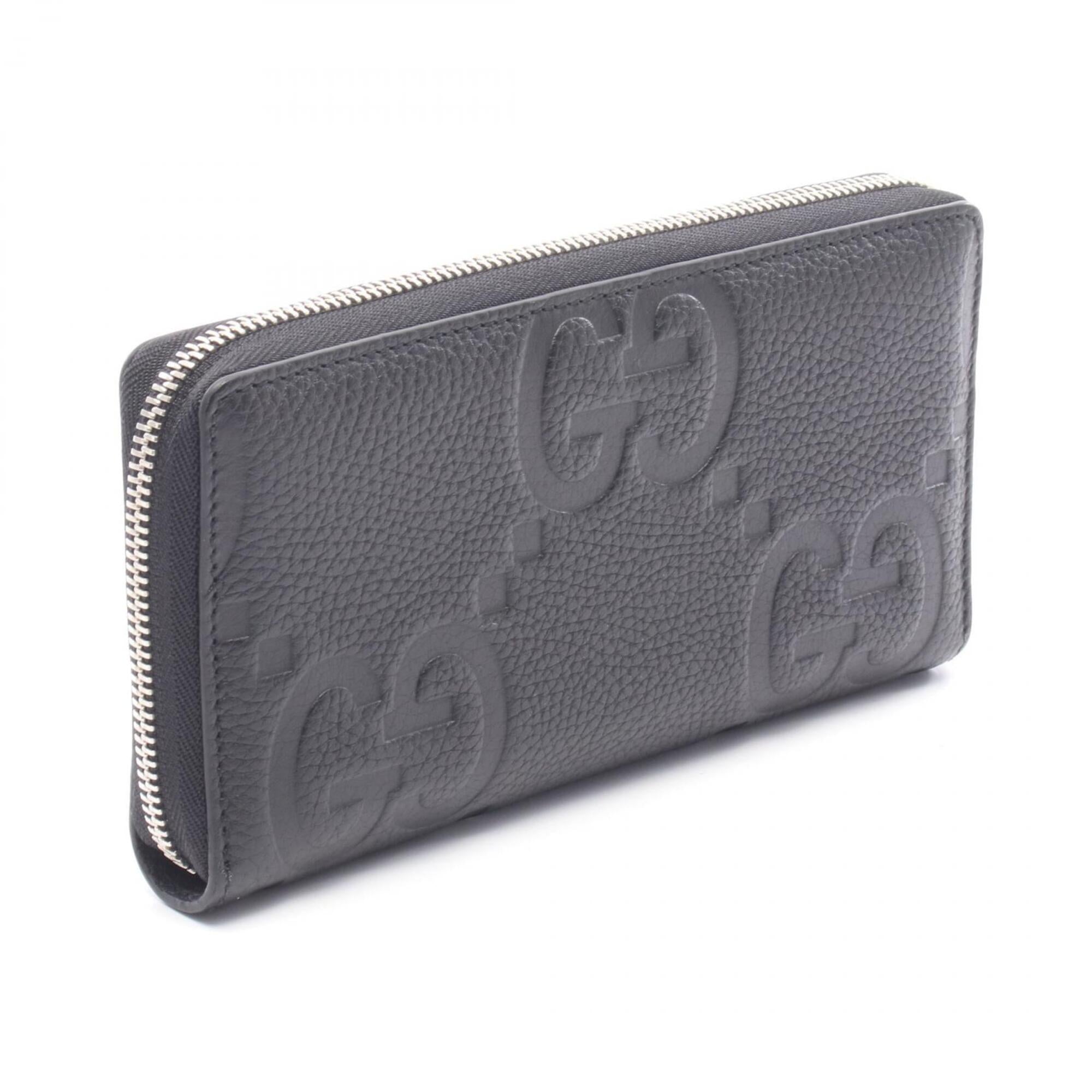 Gucci Black Leather Long Wallet (Bi-Fold) (Pre-Owned)