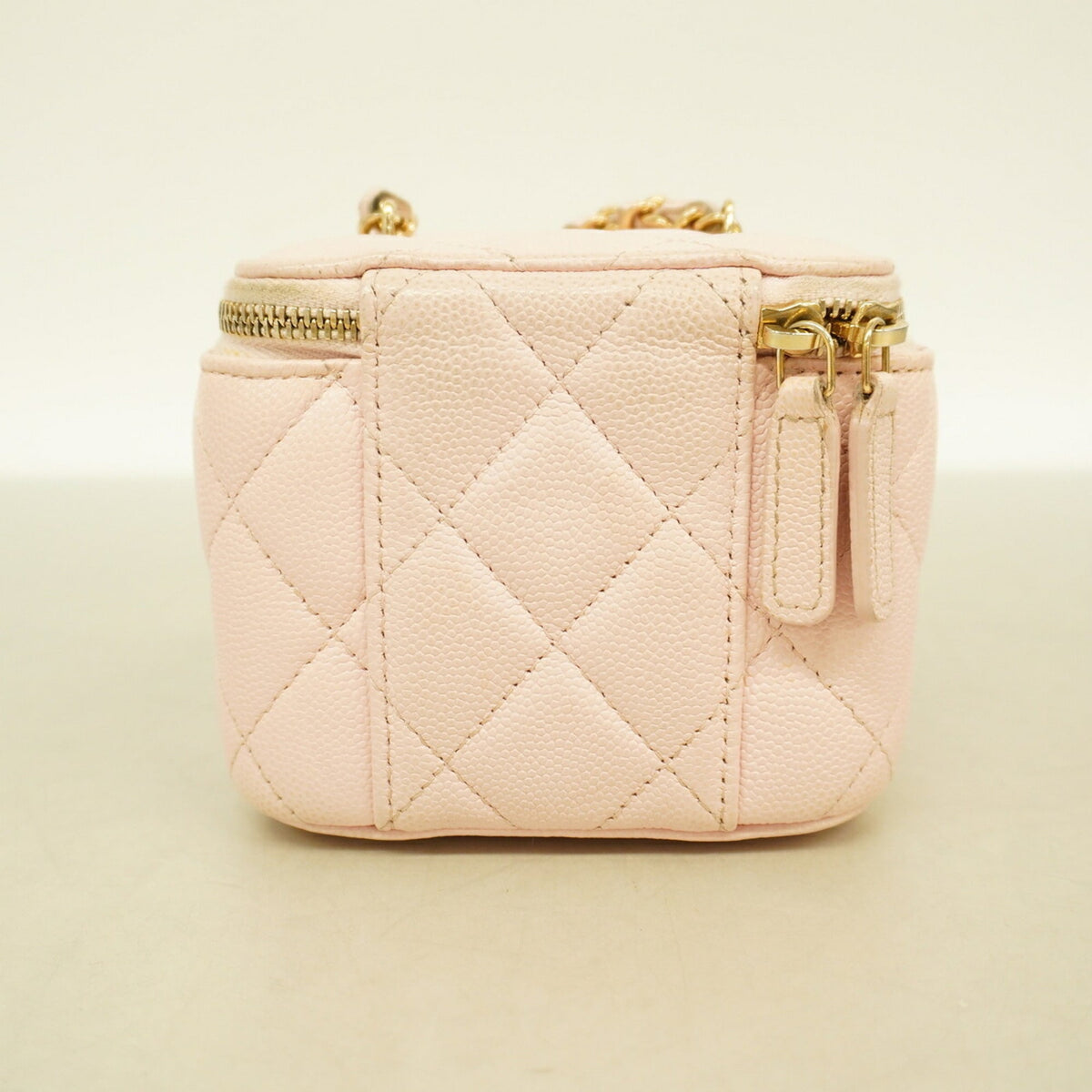Chanel Pink Grained Calfskin Vanity Bag (Pre-Owned)