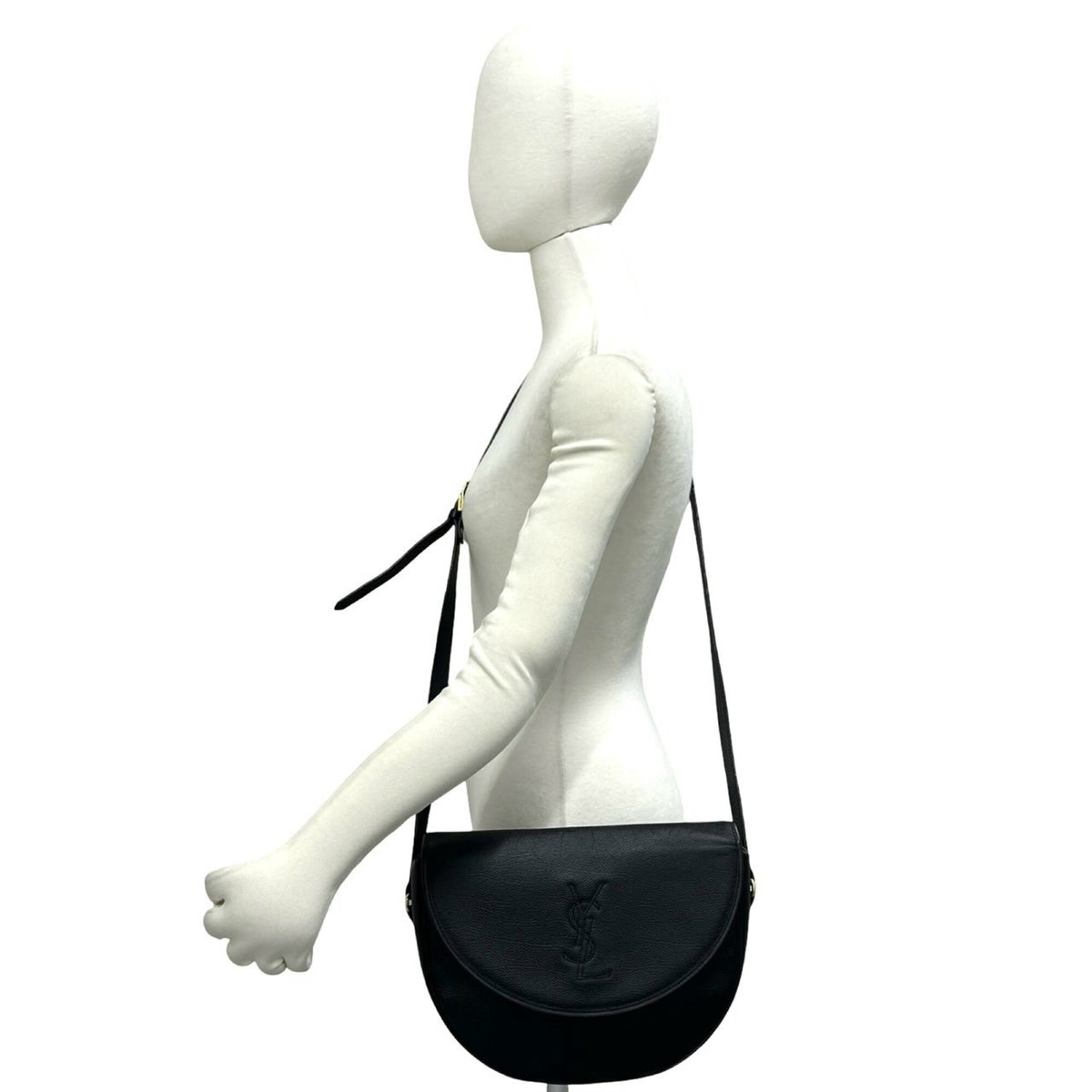 Yves Saint Laurent Black Leather Shoulder Bag (Pre-Owned)