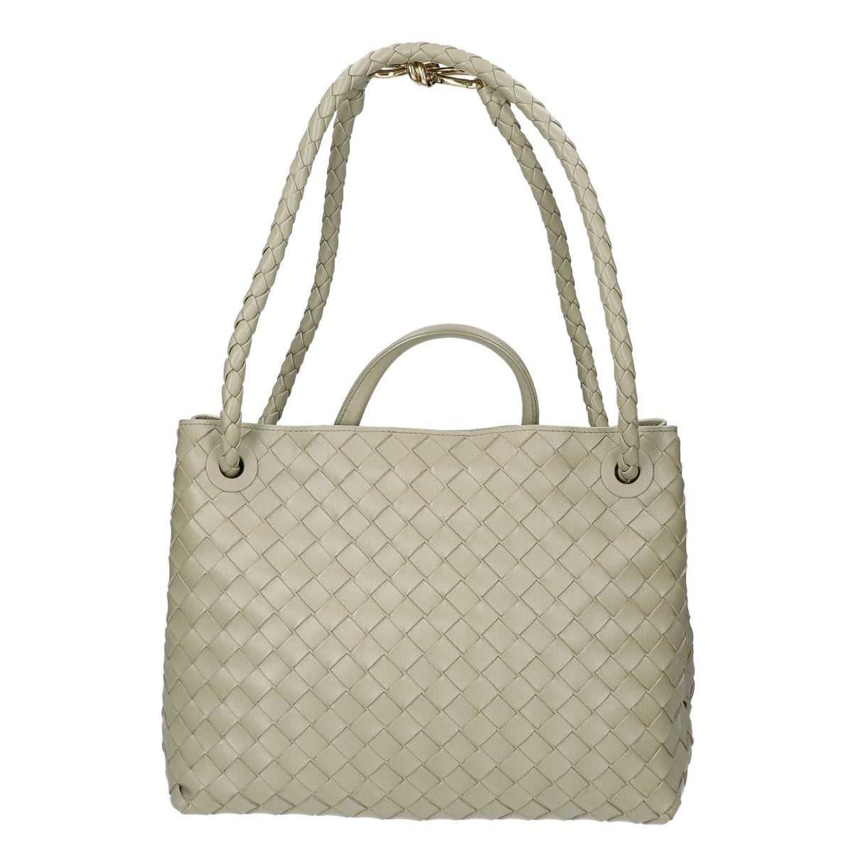 Bottega Veneta Gold Leather Handbag (Pre-Owned)