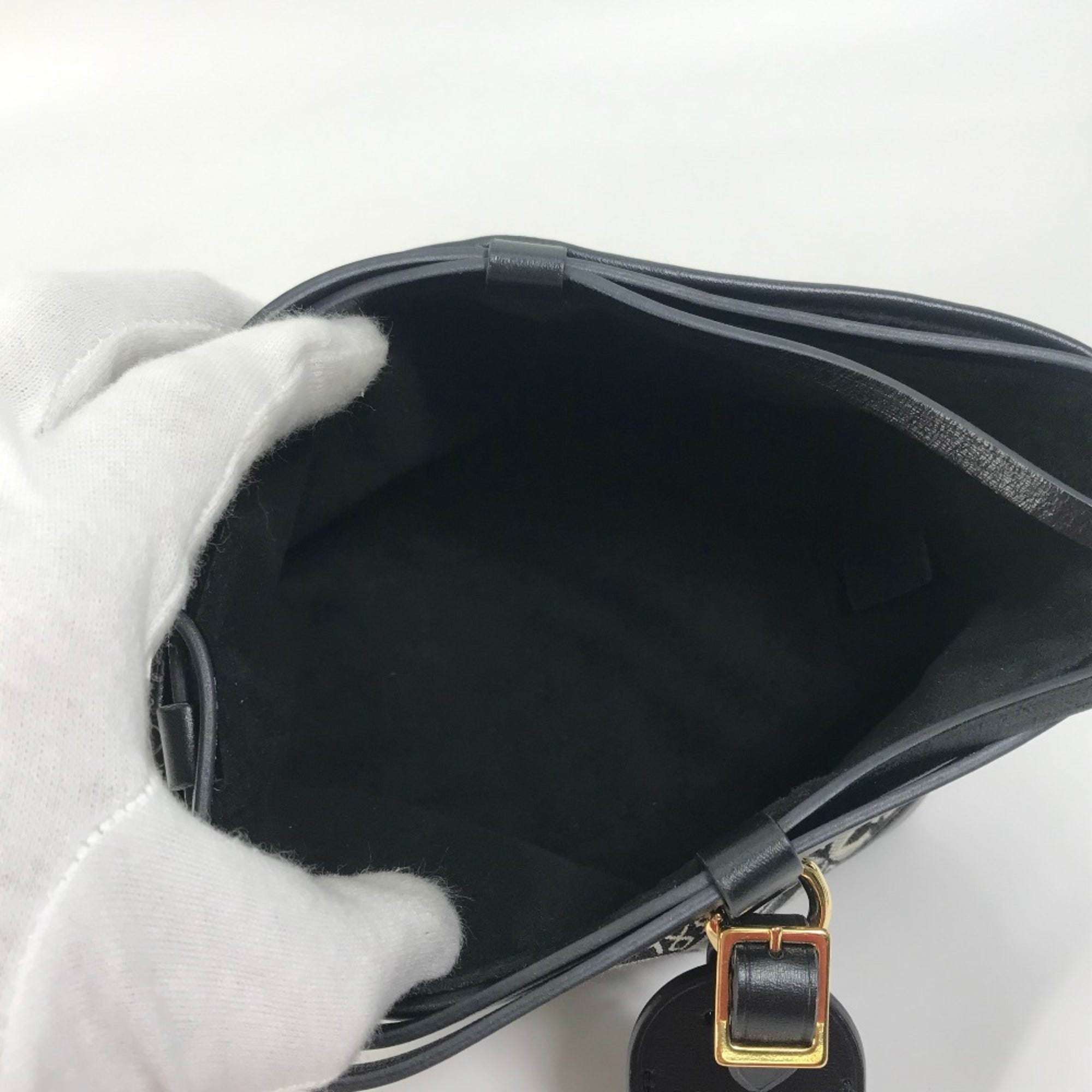 Louis Vuitton Black Noir Jacquard Pochette Shoulder Bag (Pre-Owned)