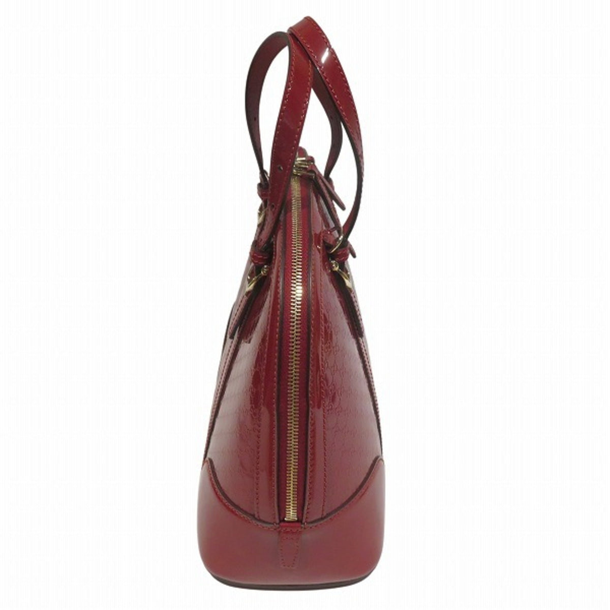 Gucci Red Color Patent Leather Handbag Shoulder Bag (Pre-Owned)