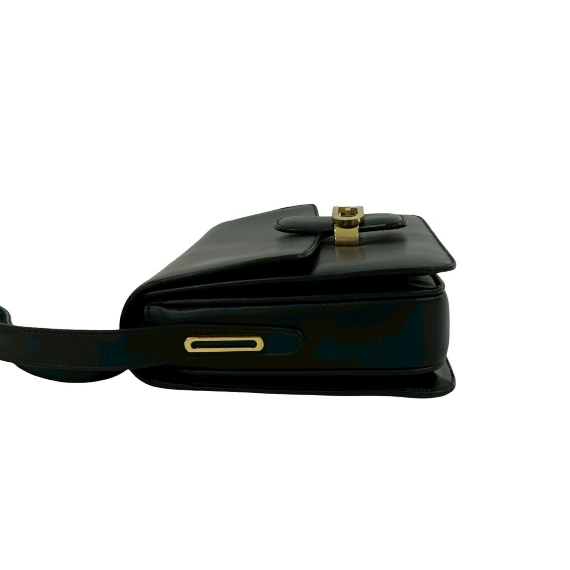 Gucci Black Leather Pochette Shoulder Bag (Pre-Owned)