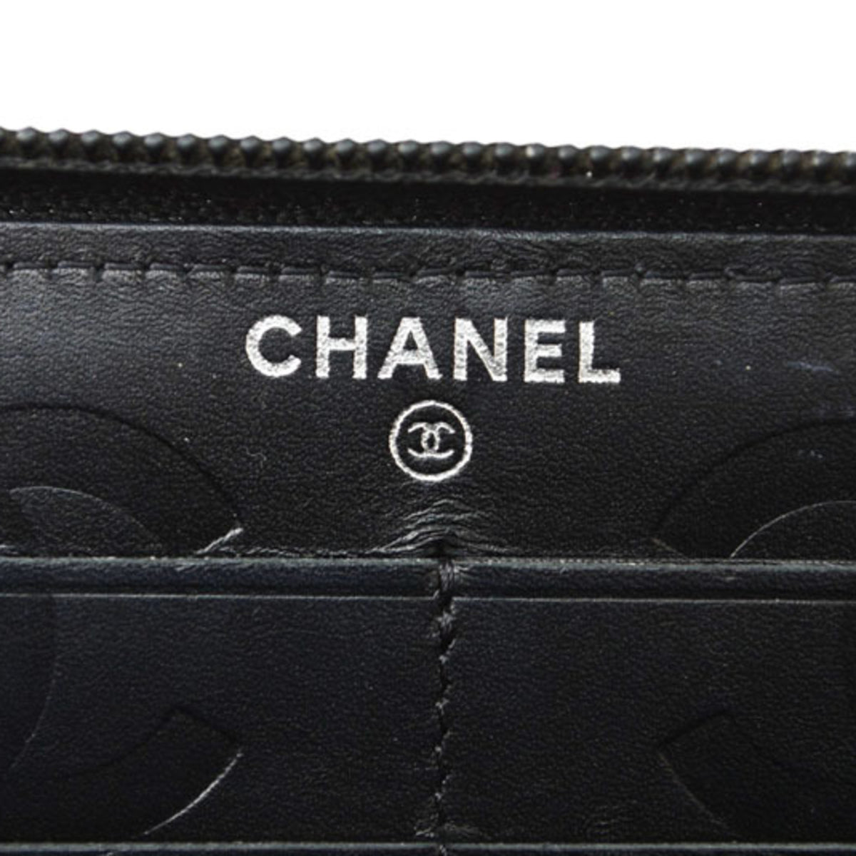 Chanel Black Cambon Ligne Long Wallet (Bi-Fold) (Pre-Owned)