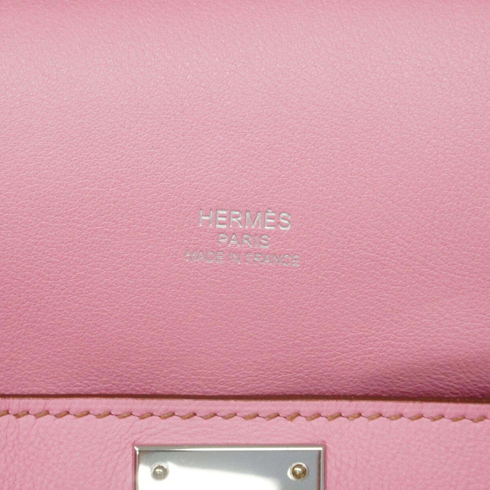 Hermes Pink Swift Leather Shoulder Bag (Pre-Owned)