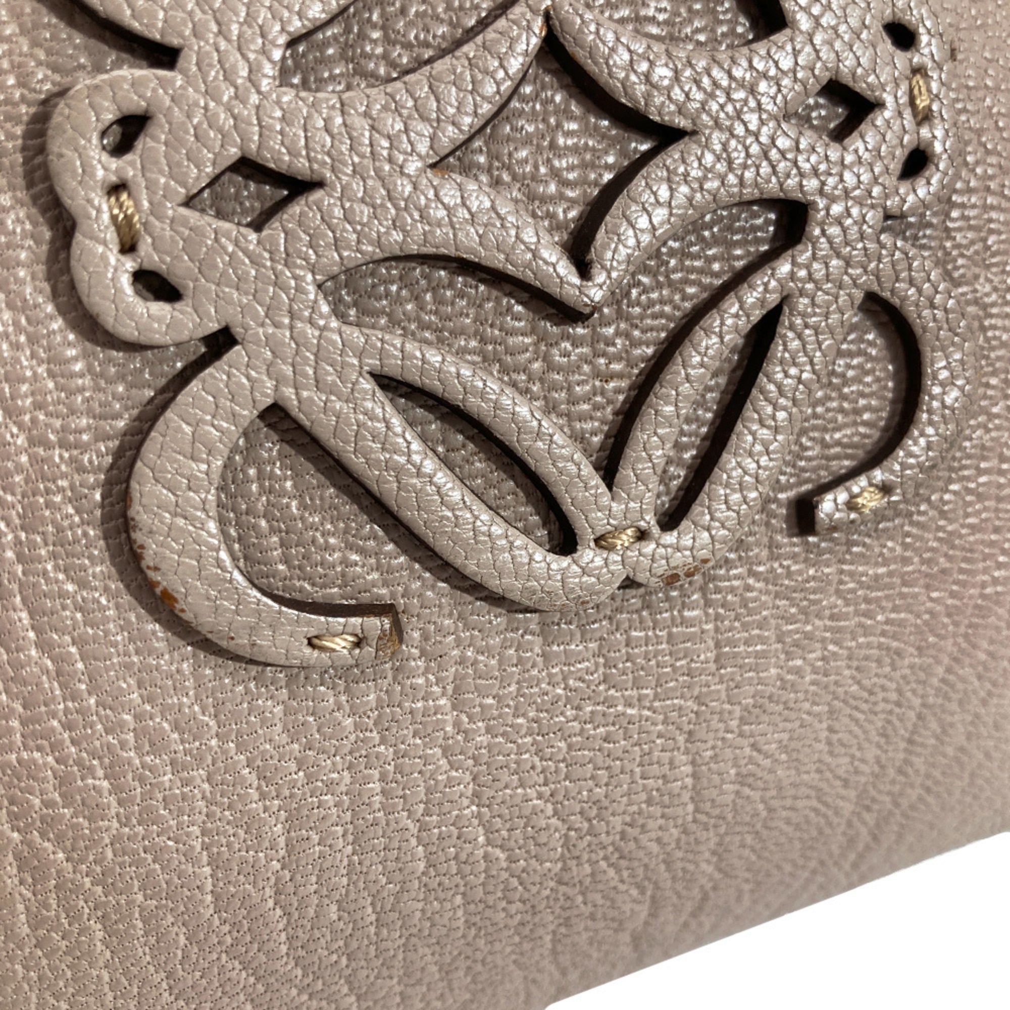 Loewe Grayish Leather Handbag (Pre-Owned)