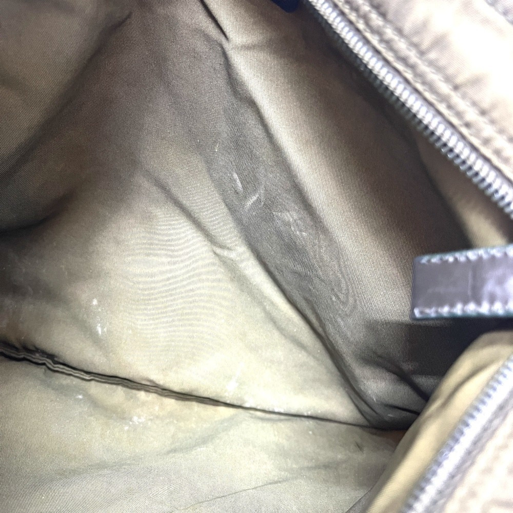 Prada Khaki Nylon Handbag Shoulder Bag (Pre-Owned)