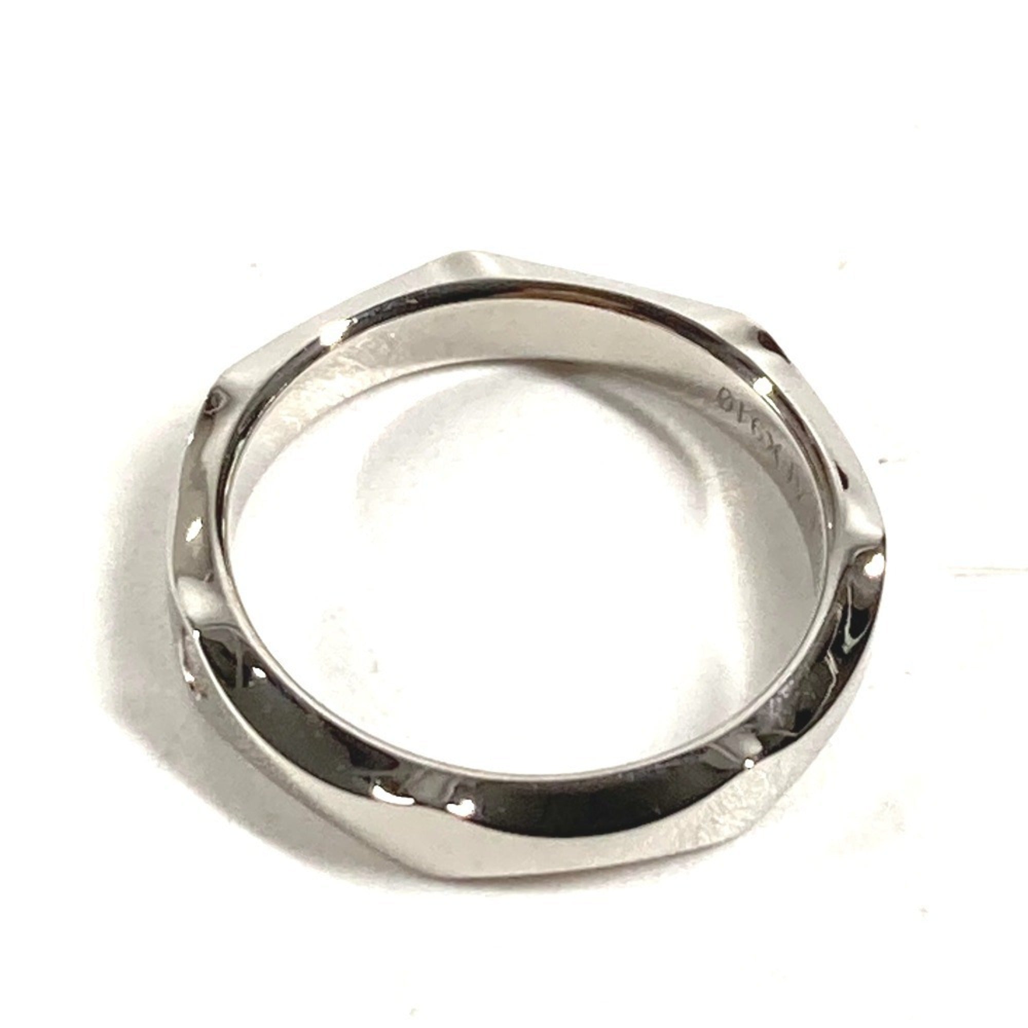 Bvlgari Silver Platinum 950 Band Ring (Pre-Owned)