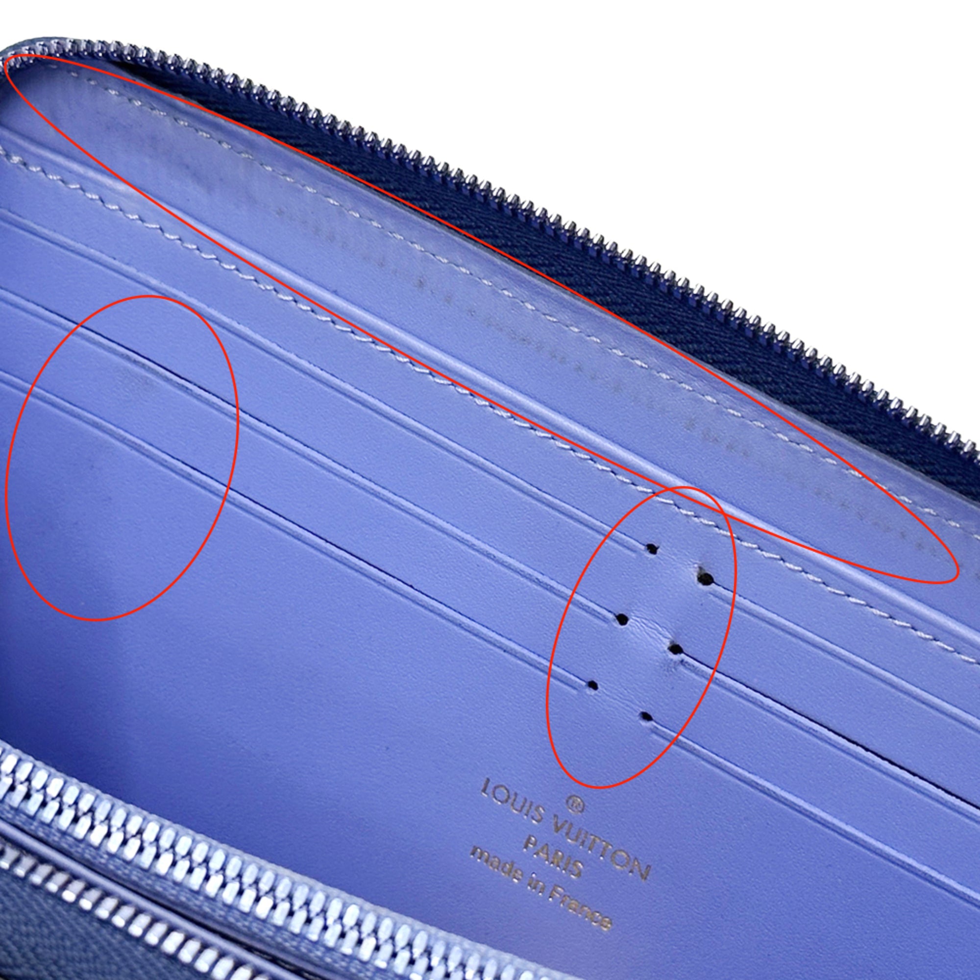Louis Vuitton Blue Long Wallet (Bi-Fold) (Pre-Owned)