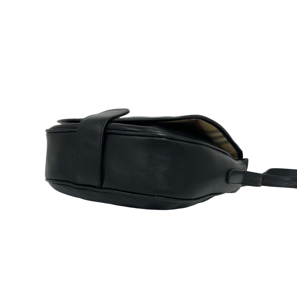 Burberry Black Leather Shoulder Bag (Pre-Owned)