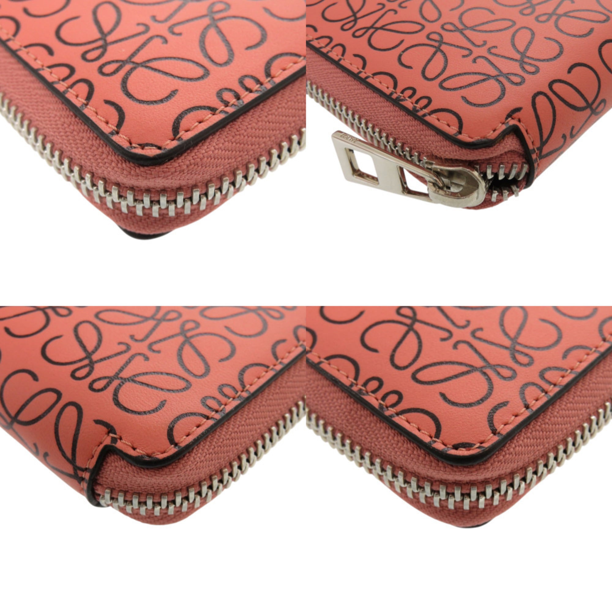 Loewe Black Pink Leather Wallet (Bi-Fold) (Pre-Owned)