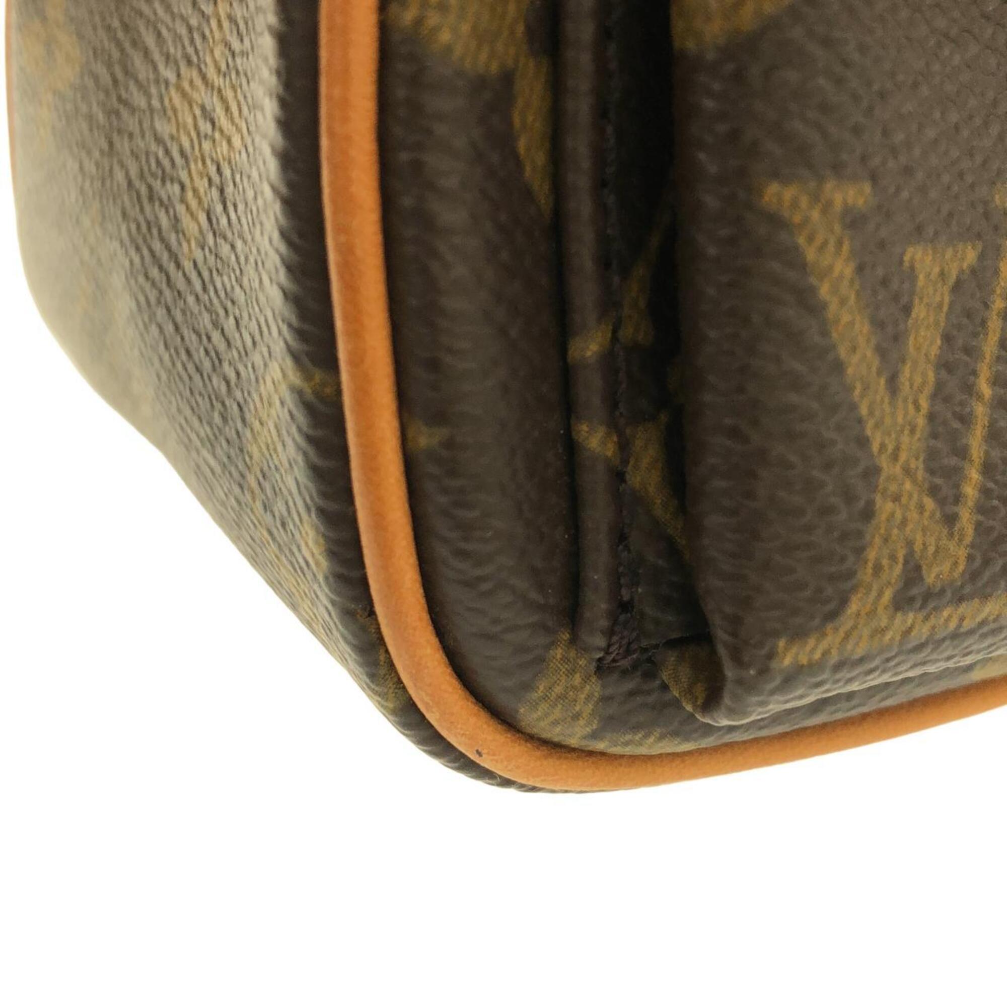 Louis Vuitton Marron Coated Canvas Shoulder Bag (Pre-Owned)