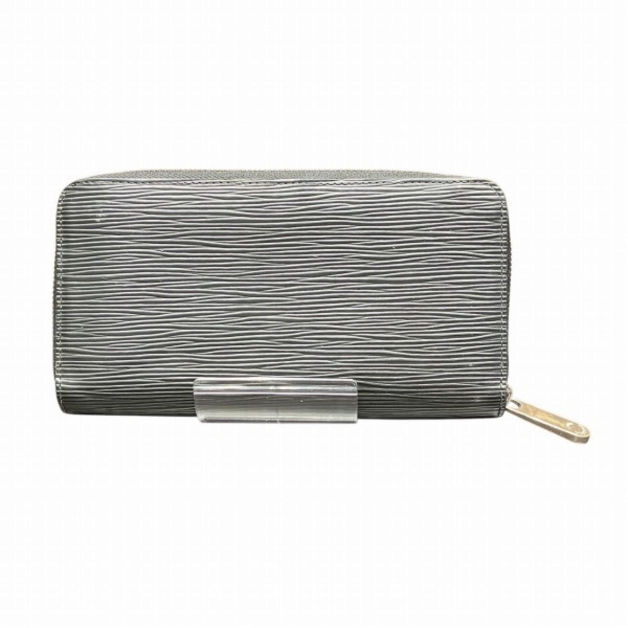 Louis Vuitton Epi Noir Epi Leather Long Wallet (Bi-Fold) (Pre-Owned)