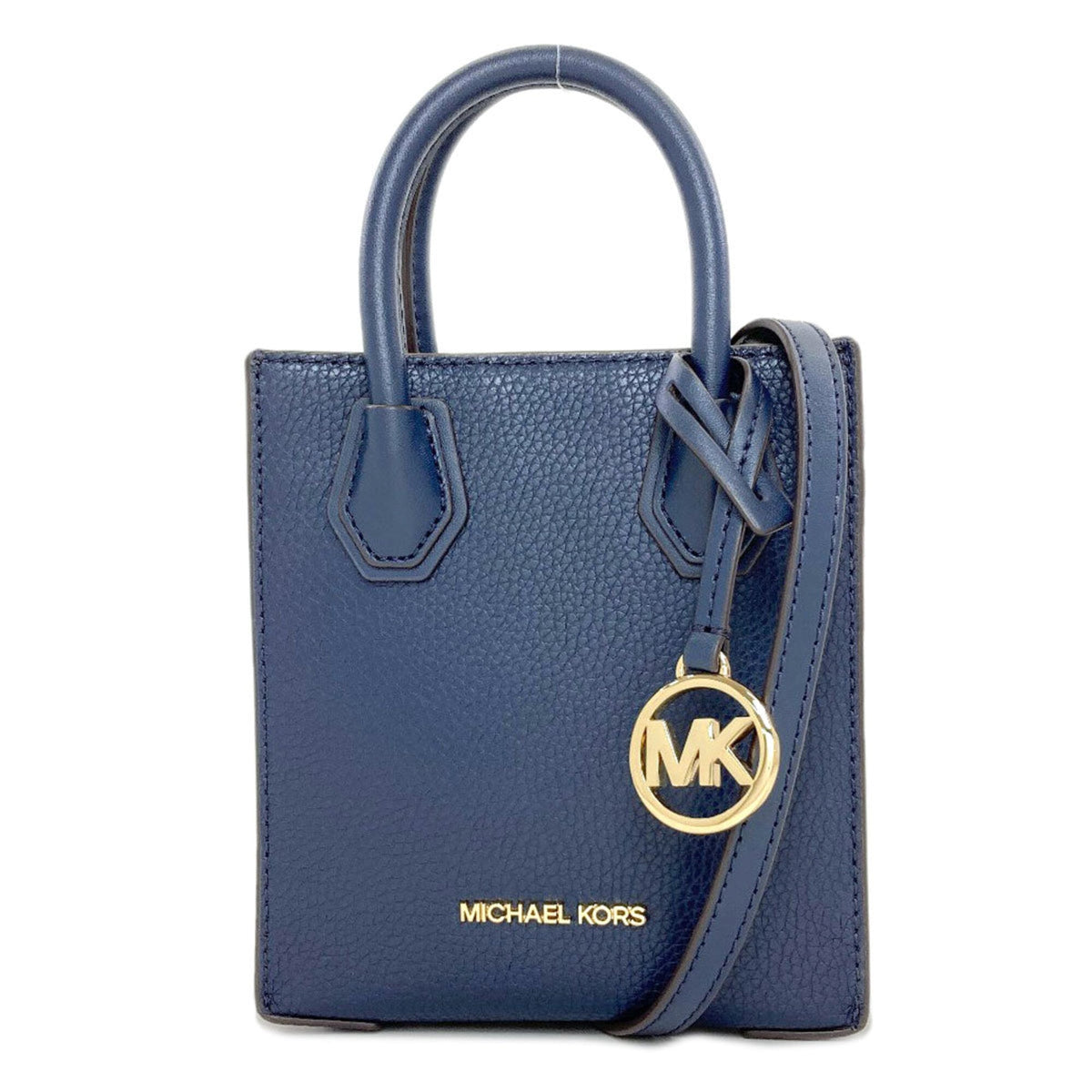 Michael Kors Blue Navy Leather Handbag (Pre-Owned)