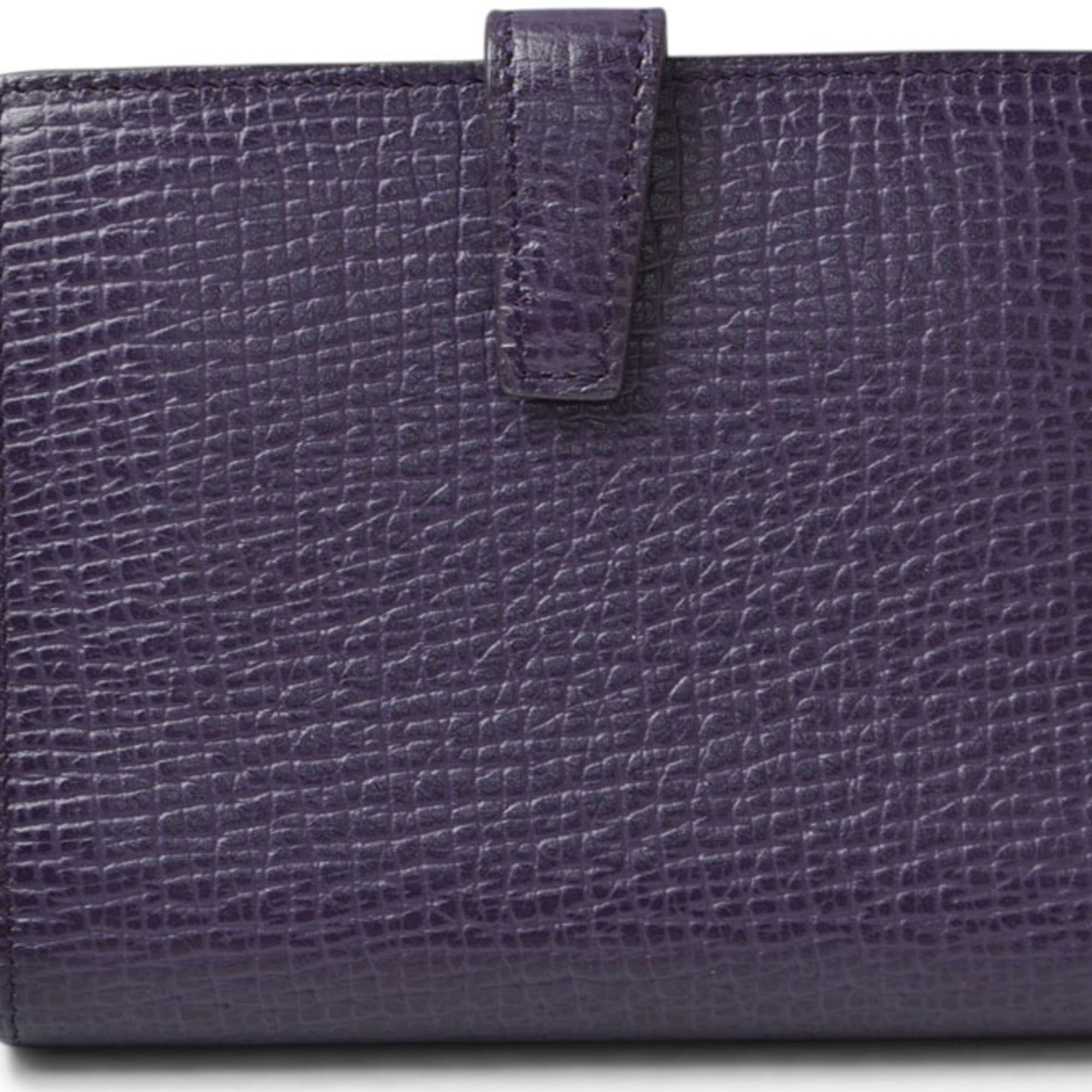 Loewe Purple Leather Wallet (Tri-Fold) (Pre-Owned)