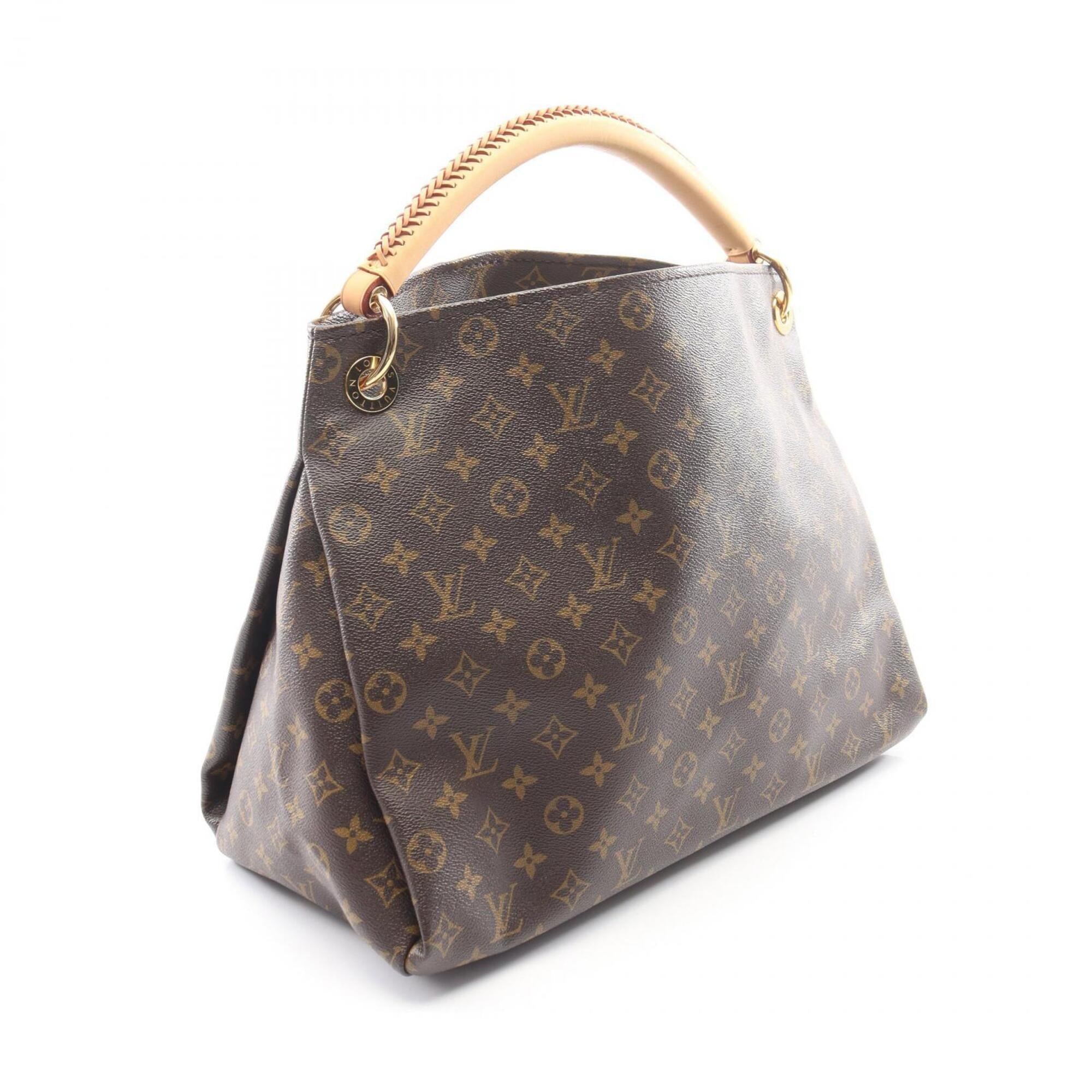 Louis Vuitton Brown Monogram Coated Canvas Leather Handbag Shoulder Bag (Pre-Owned)