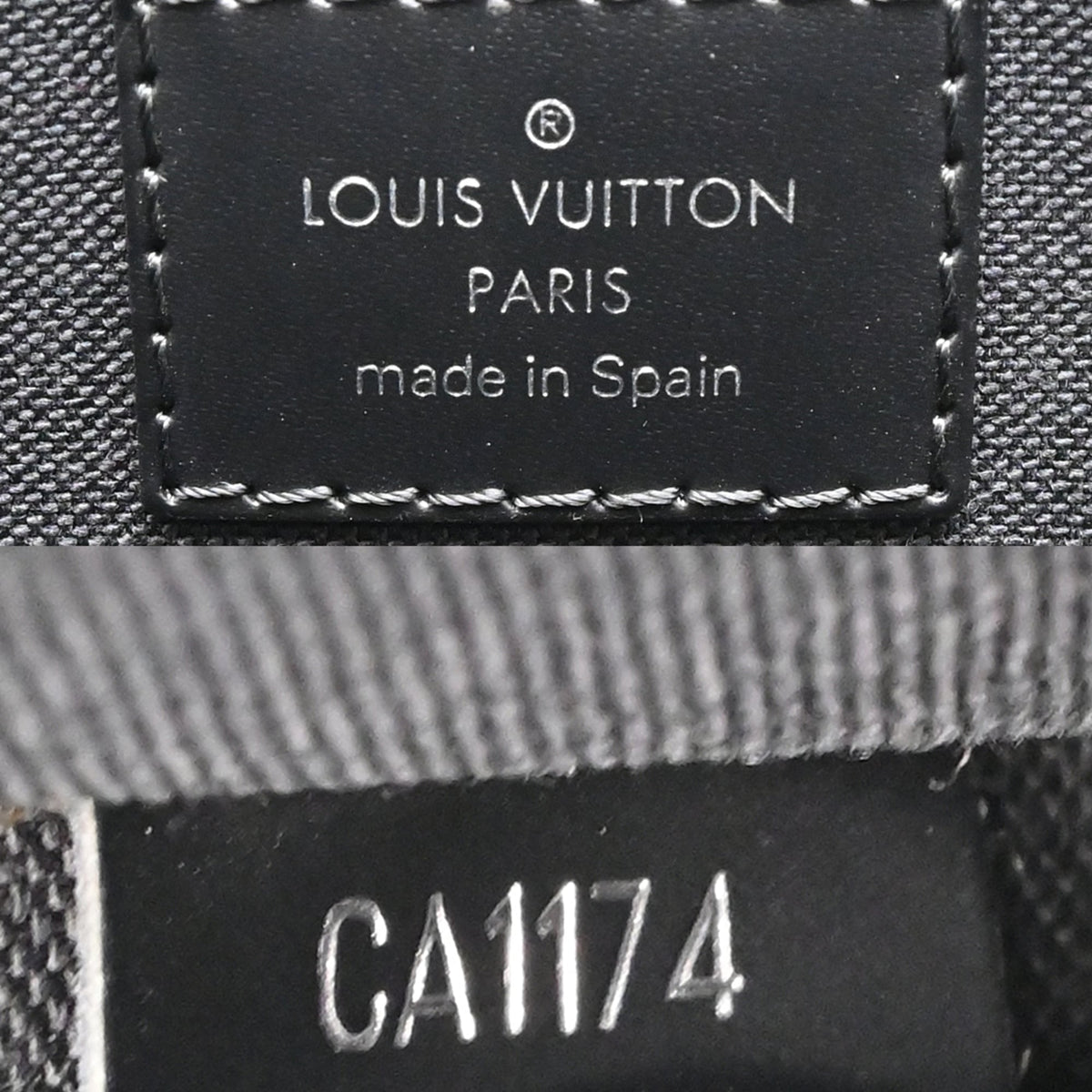 Louis Vuitton Black Damier Graphite Handbag (Pre-Owned)