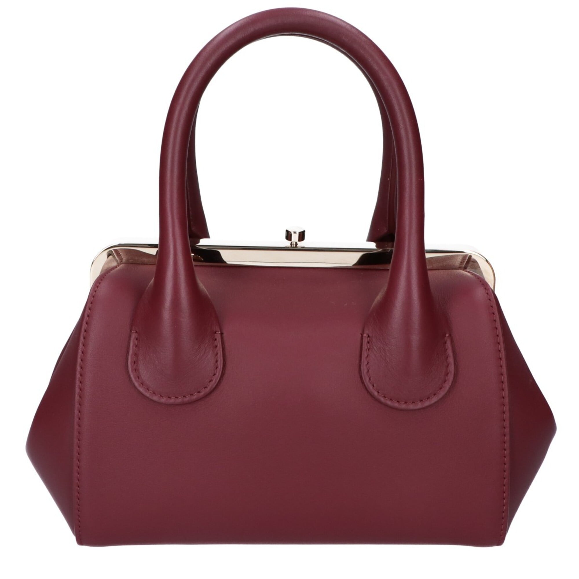 Chloé Burgundy Leather Handbag Shoulder Bag (Pre-Owned)