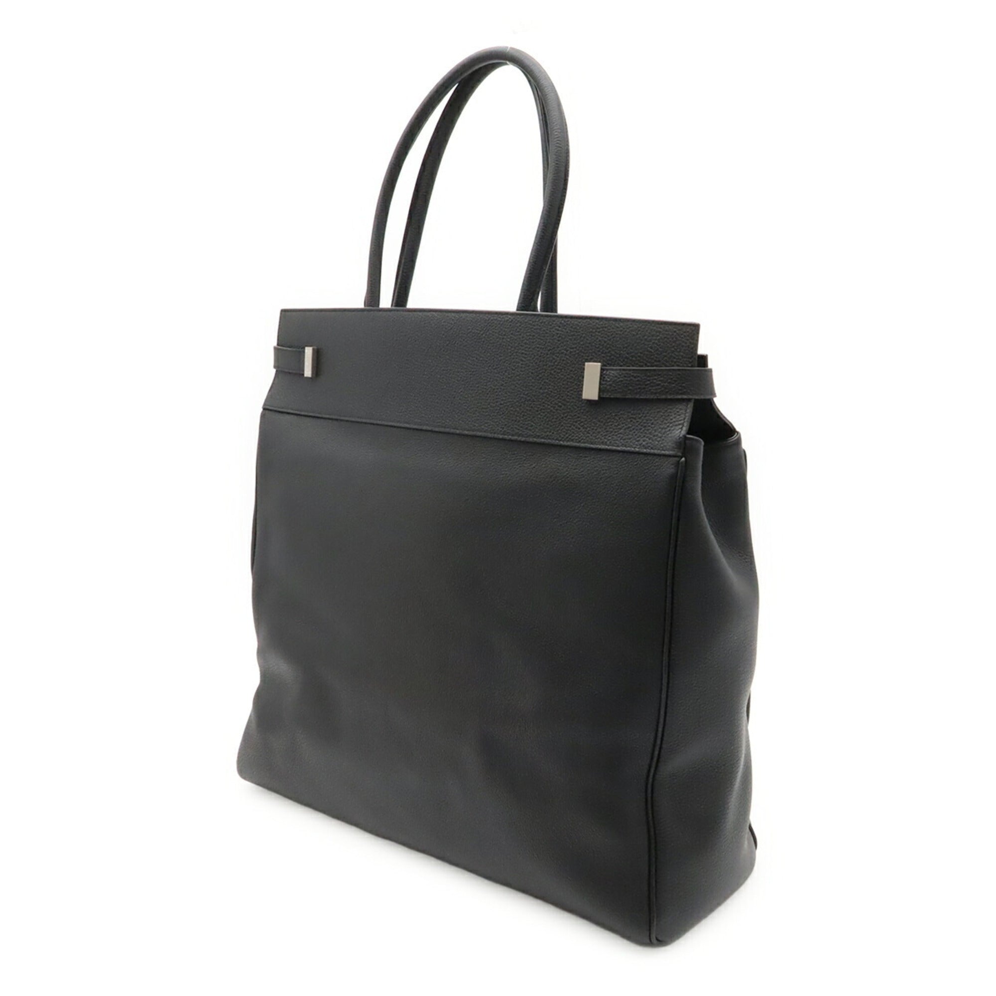 Yves Saint Laurent Black Leather Tote Bag (Pre-Owned)