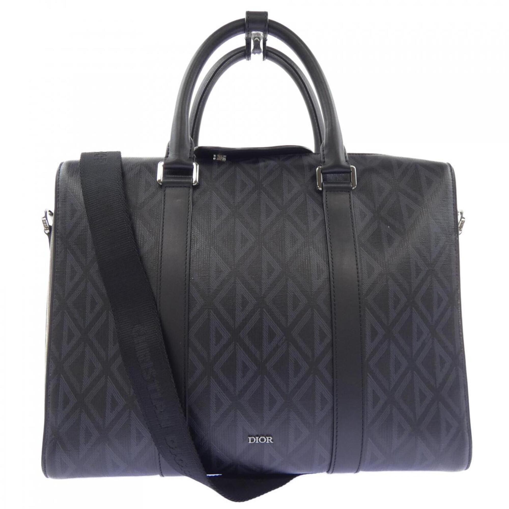 Christian Dior Black Gray Handbag (Pre-Owned)