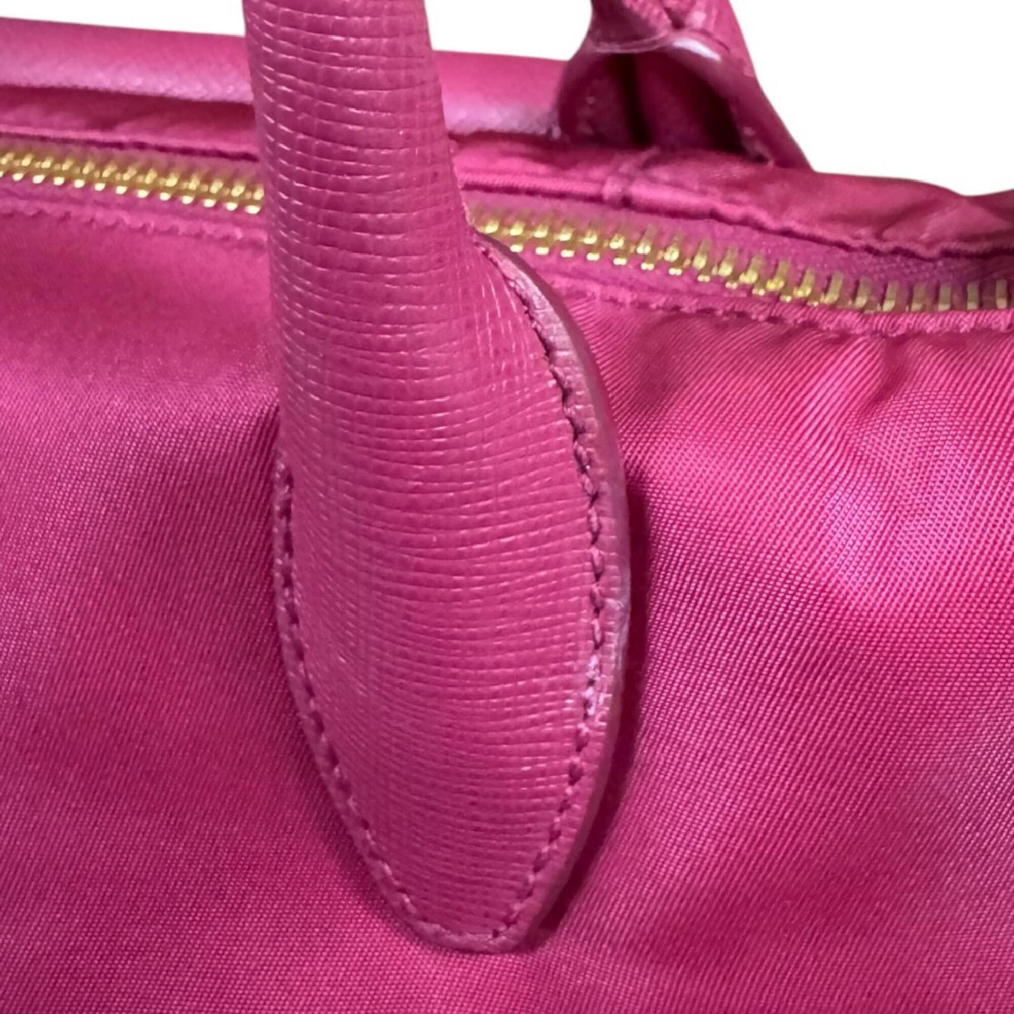 Prada Pink Nylon Shoulder Bag (Pre-Owned)