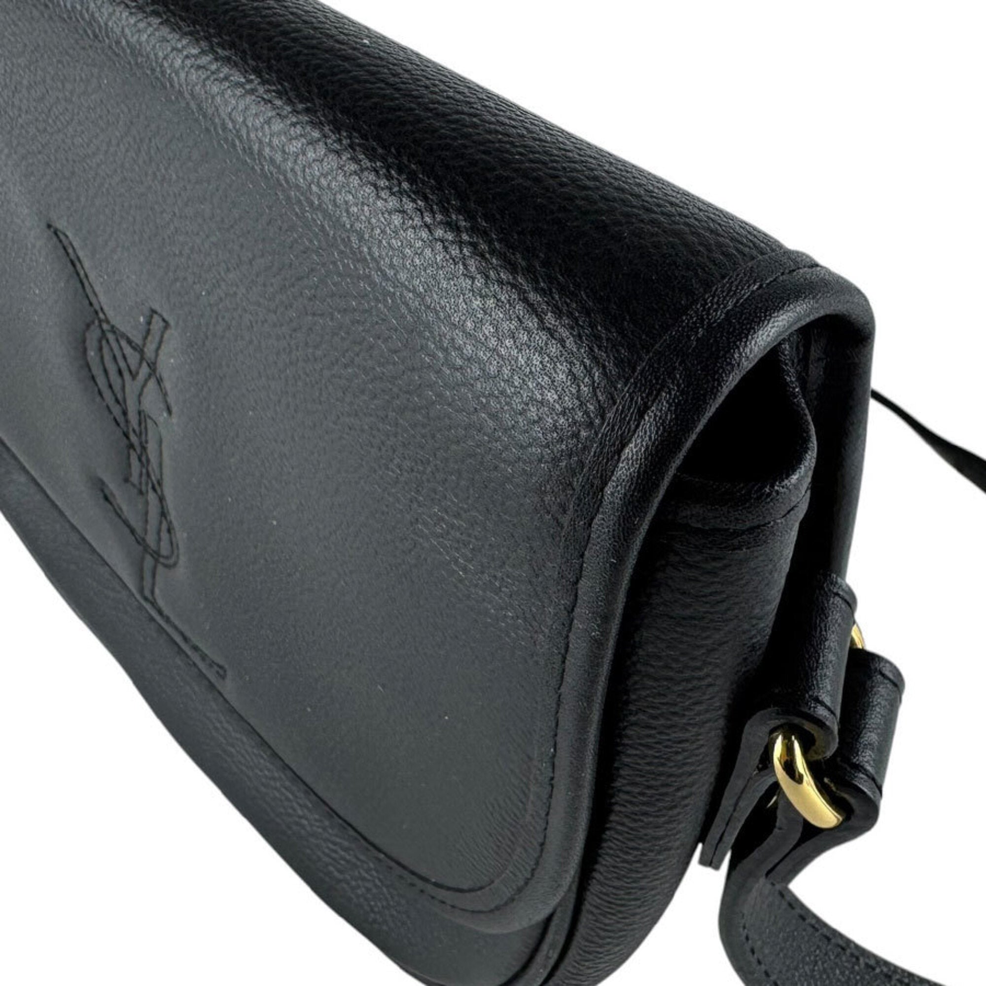 Yves Saint Laurent Black Leather Shoulder Bag (Pre-Owned)