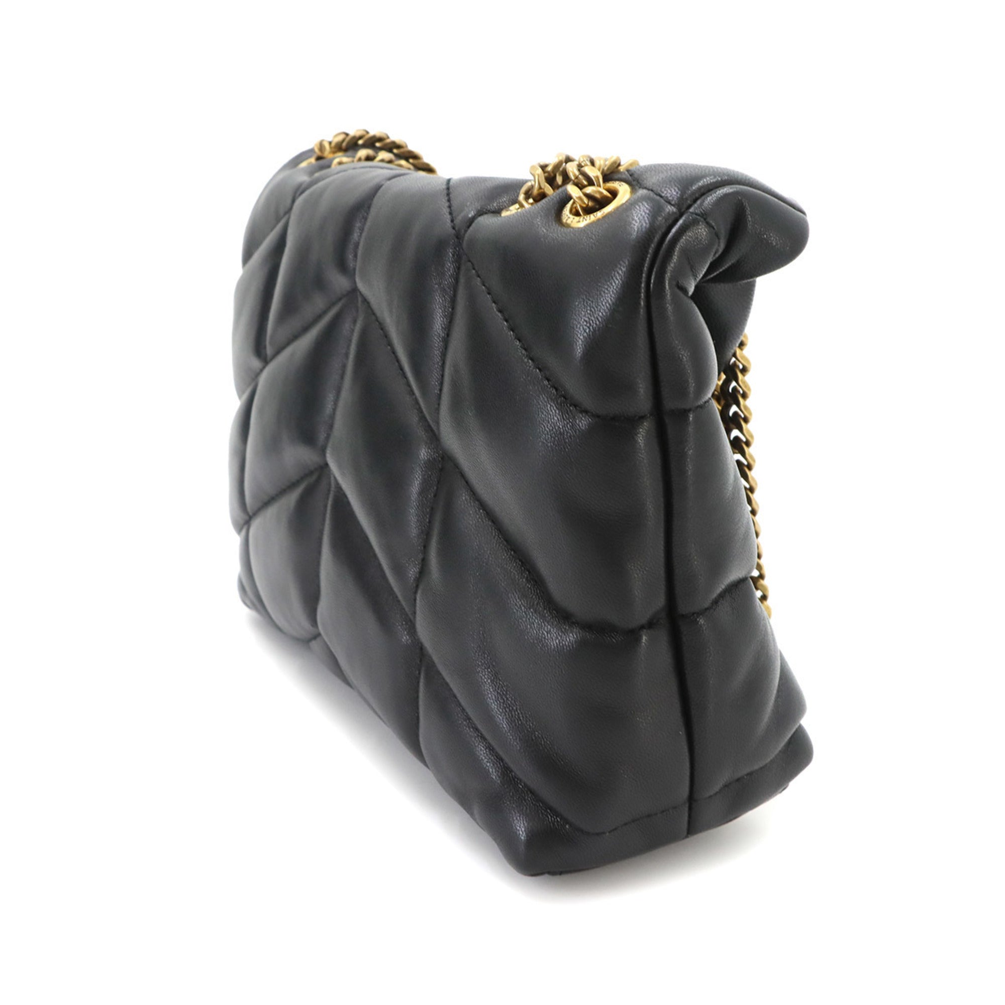Saint Laurent Black Leather Handbag Shoulder Bag (Pre-Owned)