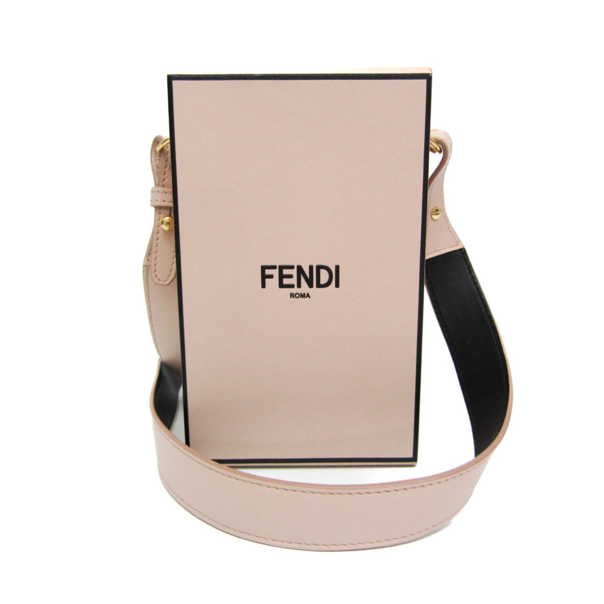 Fendi Pink Leather Shoulder Bag (Pre-Owned)