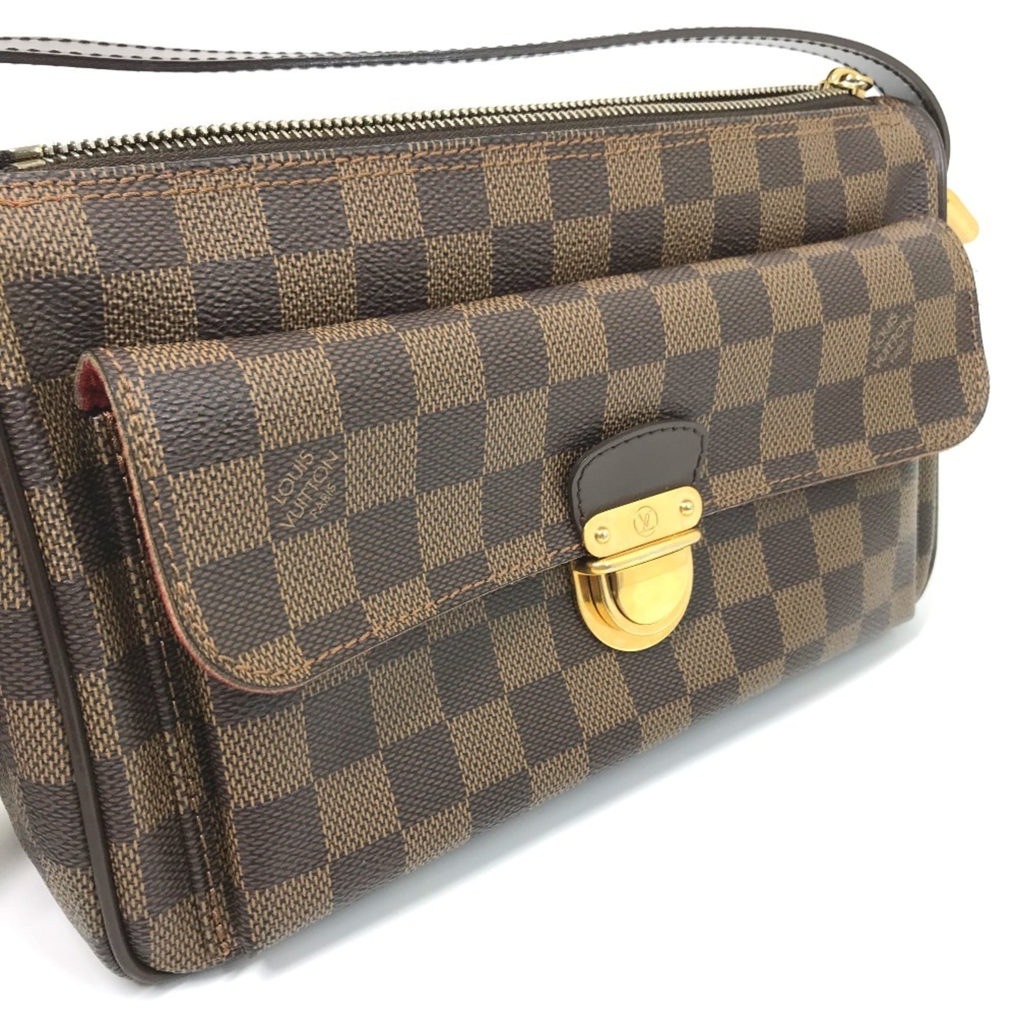 Louis Vuitton Brown Damier Canvas Ebene Damier Canvas Shoulder Bag (Pre-Owned)