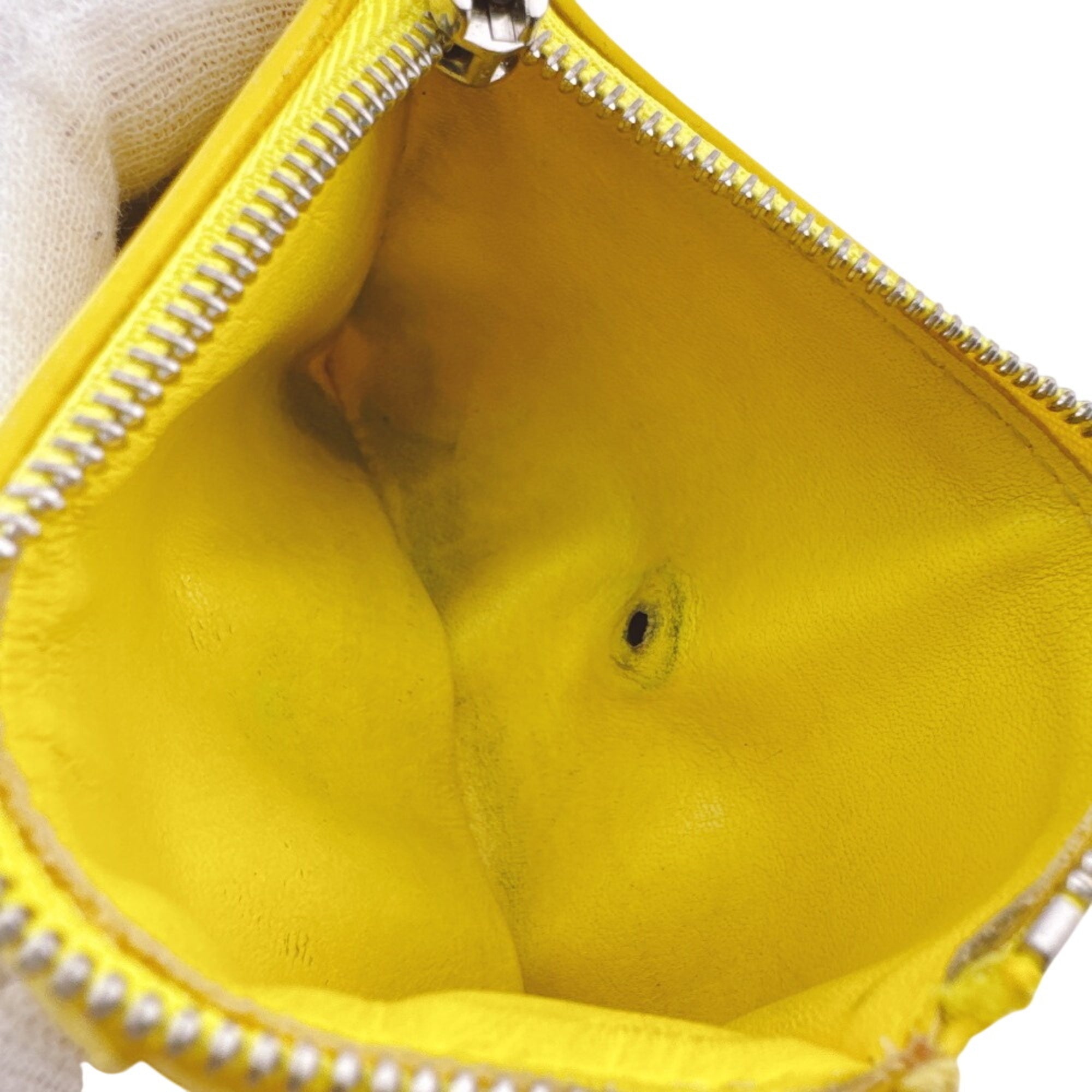 Loewe Yellow Leather Wallet (Tri-Fold) (Pre-Owned)