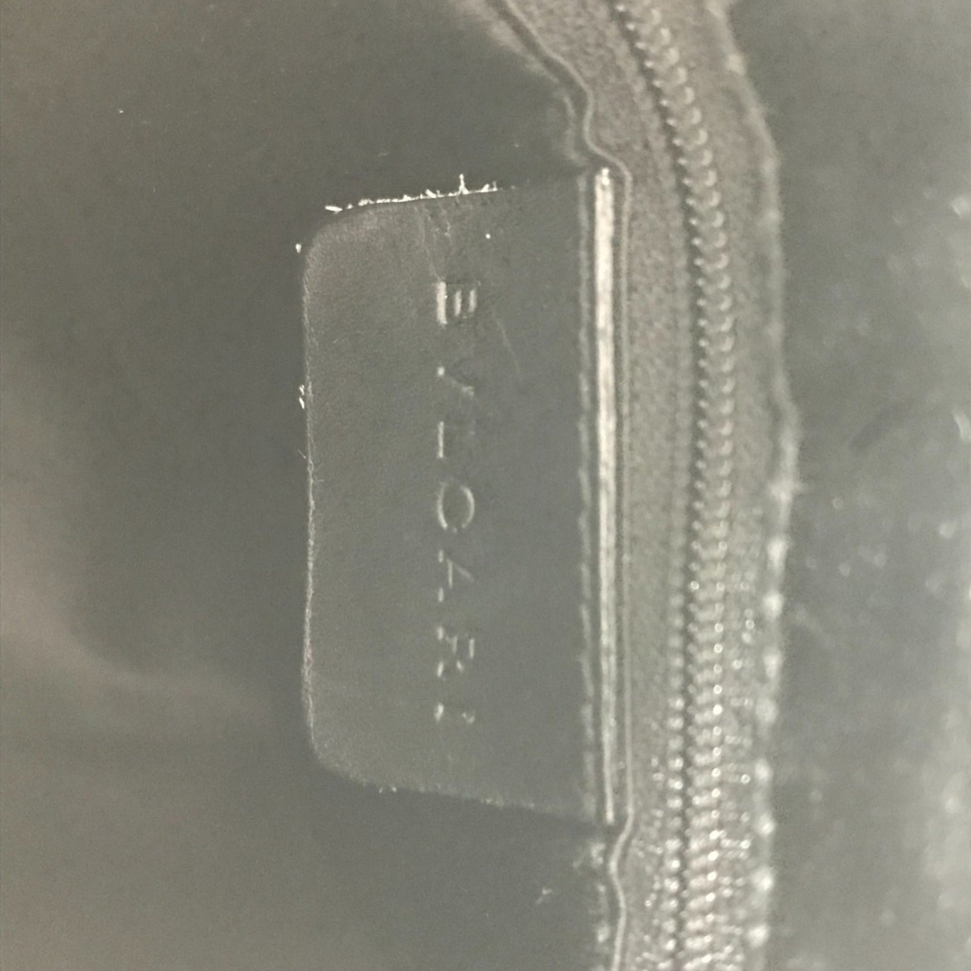 Bvlgari Black Blue Canvas Leather Handbag (Pre-Owned)